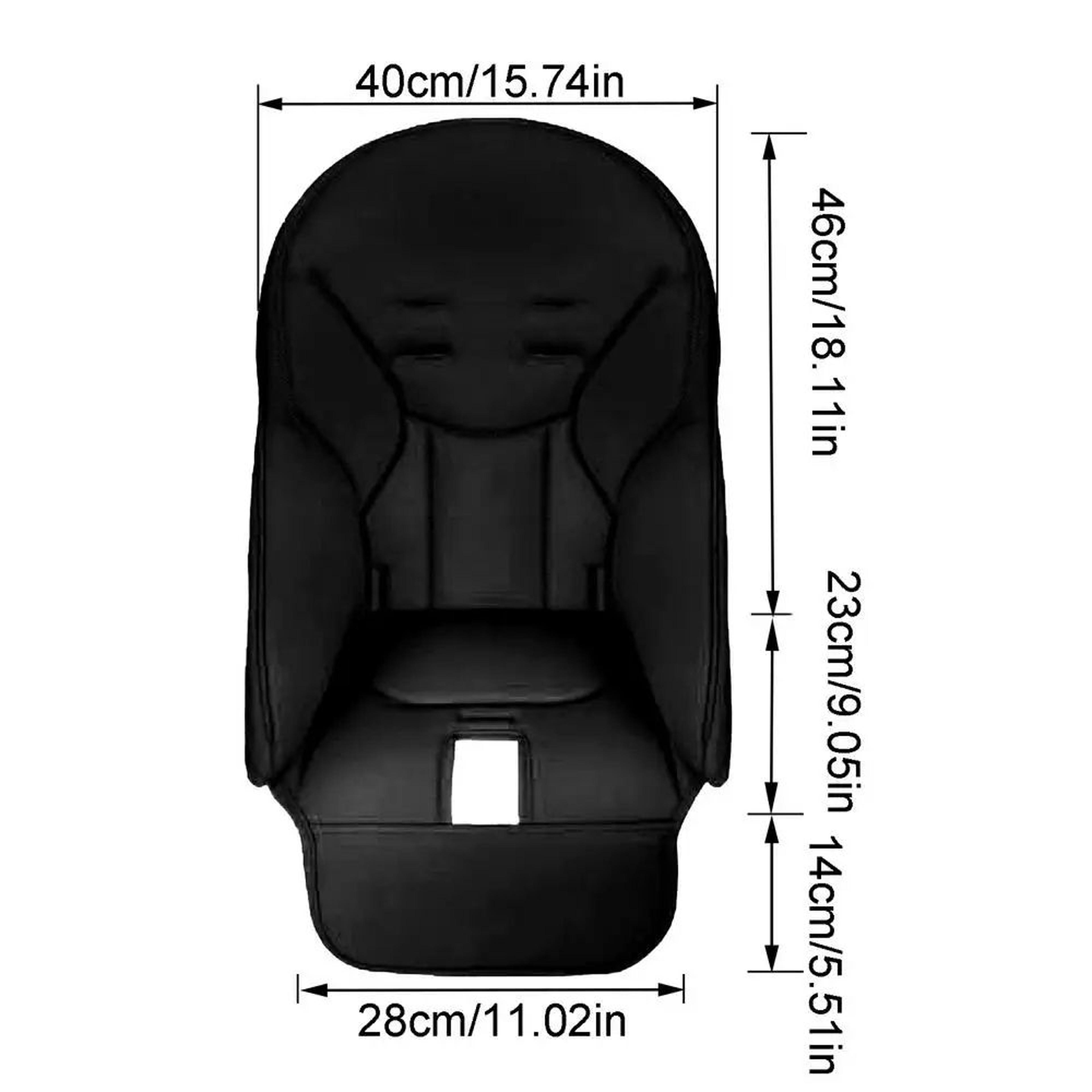 Soft PU Leather Baby High Chair Seat Cover Replacement 8