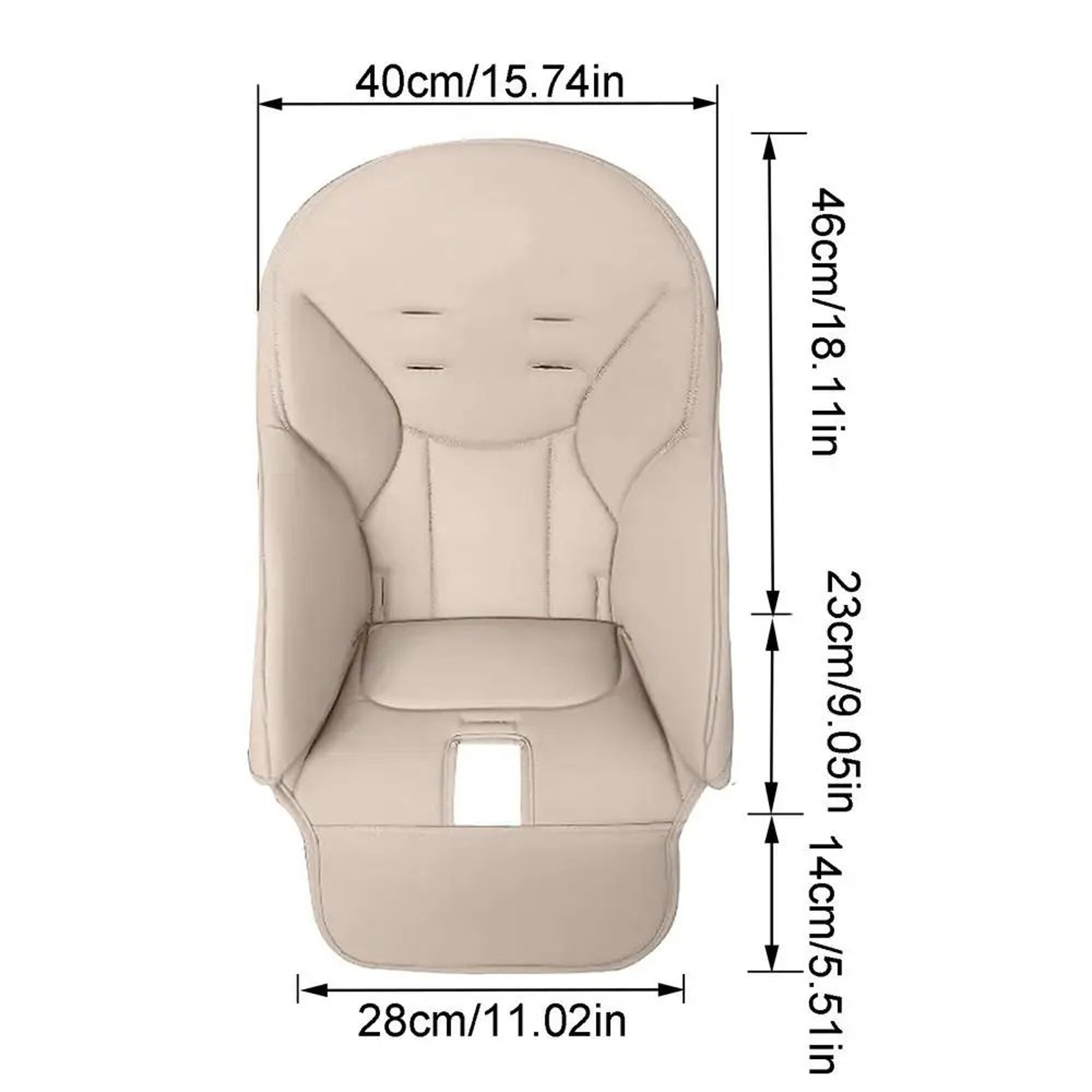 Soft PU Leather Baby High Chair Seat Cover Replacement 13
