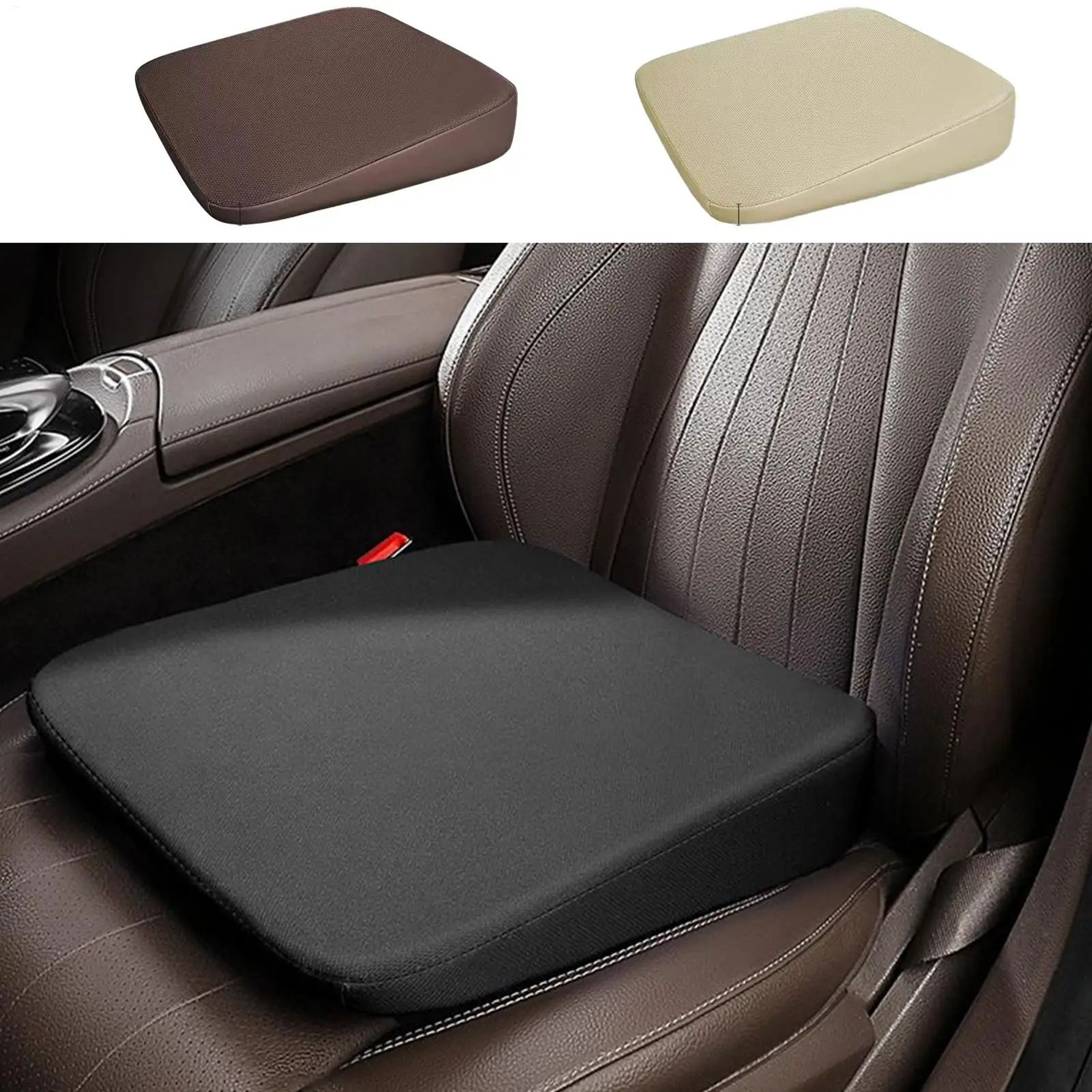Universal Wedge Car Seat Cushion For Comfortable Driving And Added Height 2