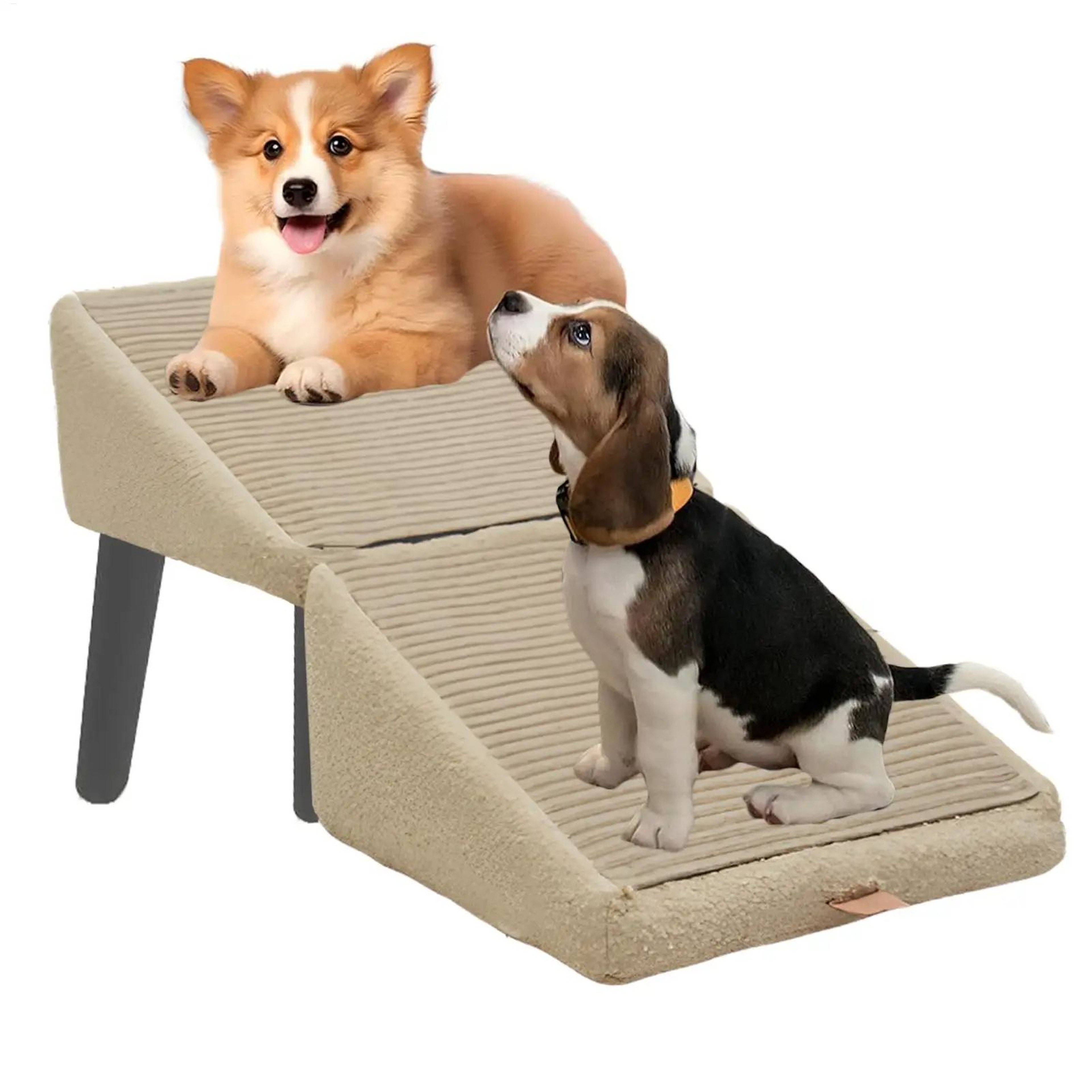 Folding Wooden Dog Stairs And Ramp For Sofa And Bed 0