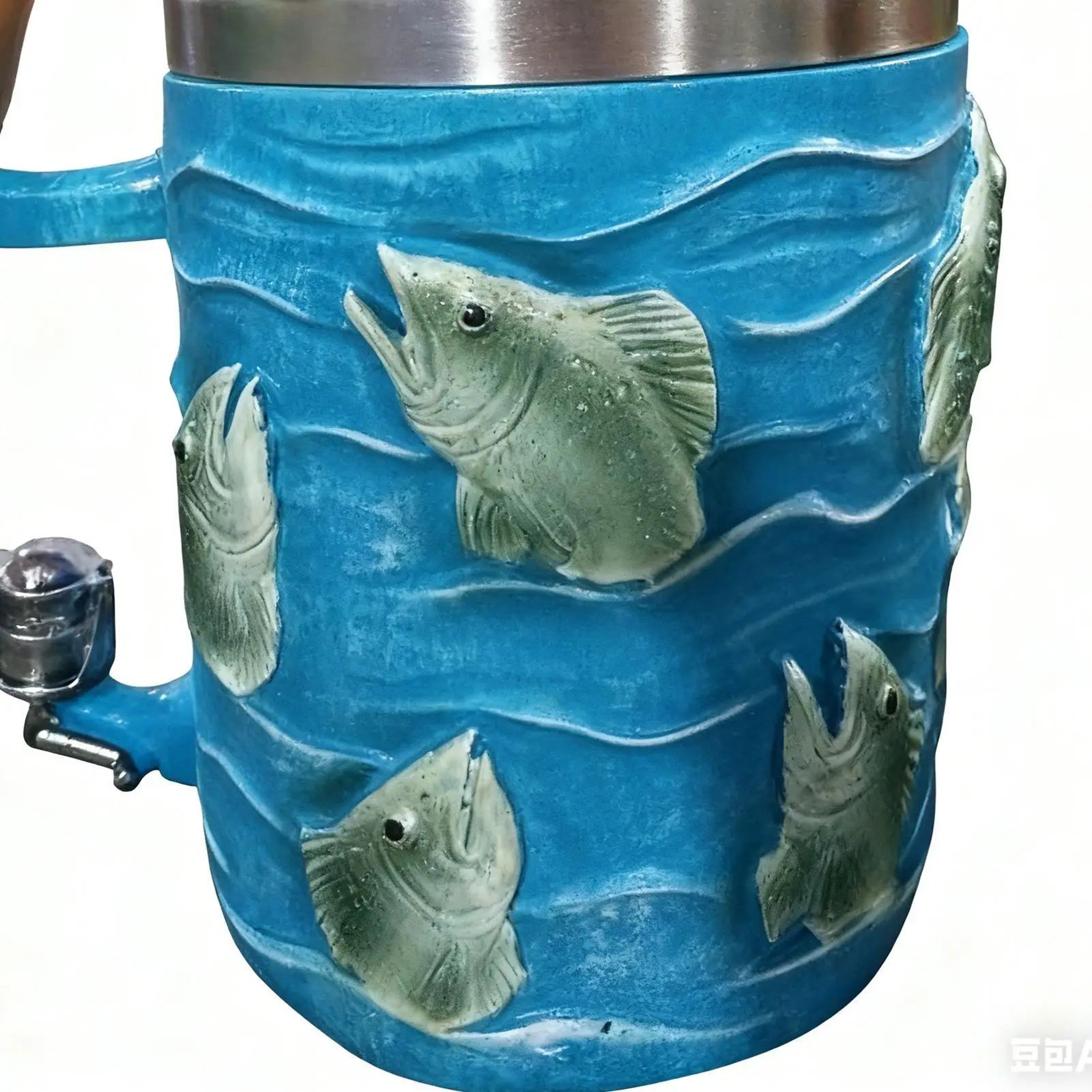 Fishing Theme Resin Coffee Mug For Hot And Cold Drinks 3
