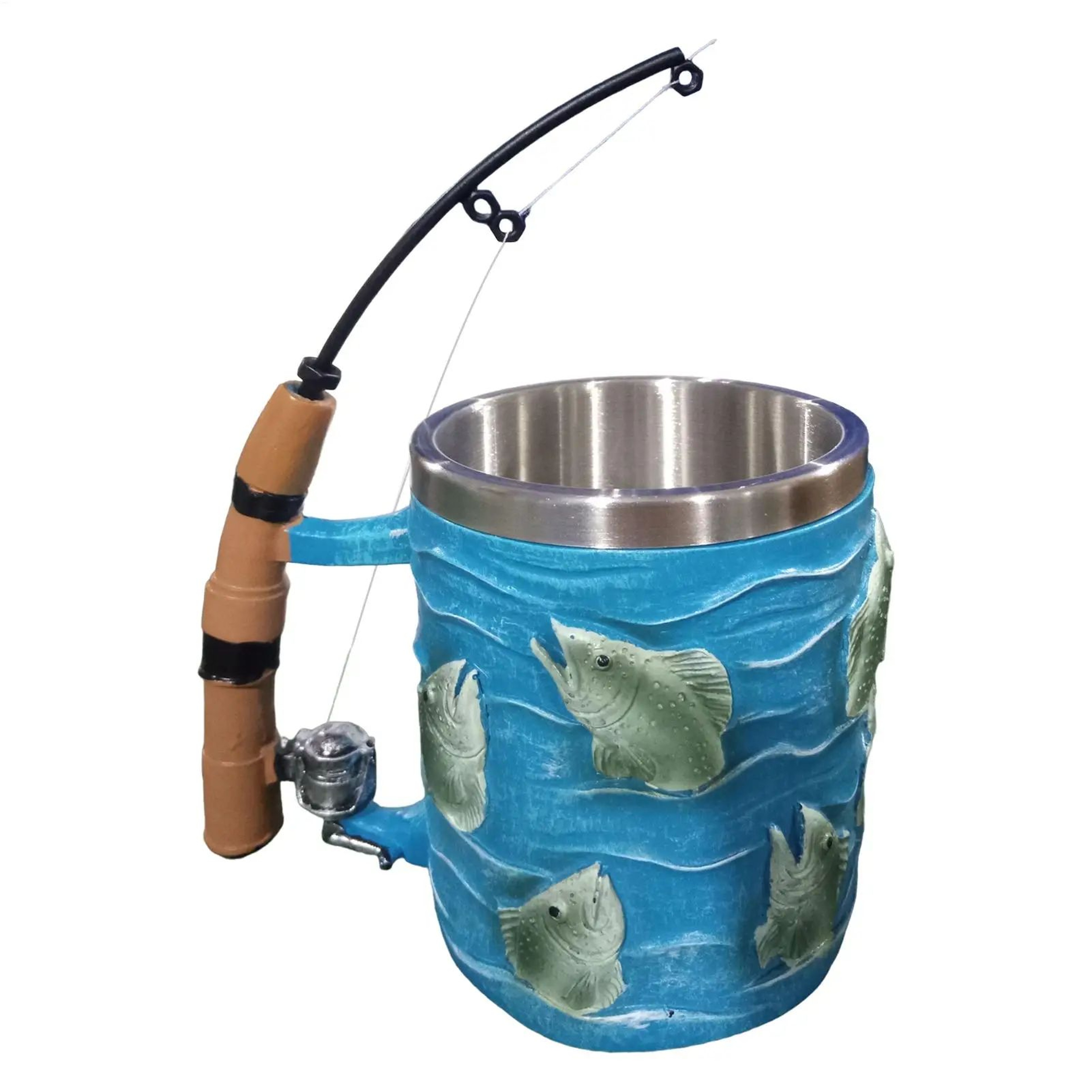 Fishing Theme Resin Coffee Mug For Hot And Cold Drinks 0