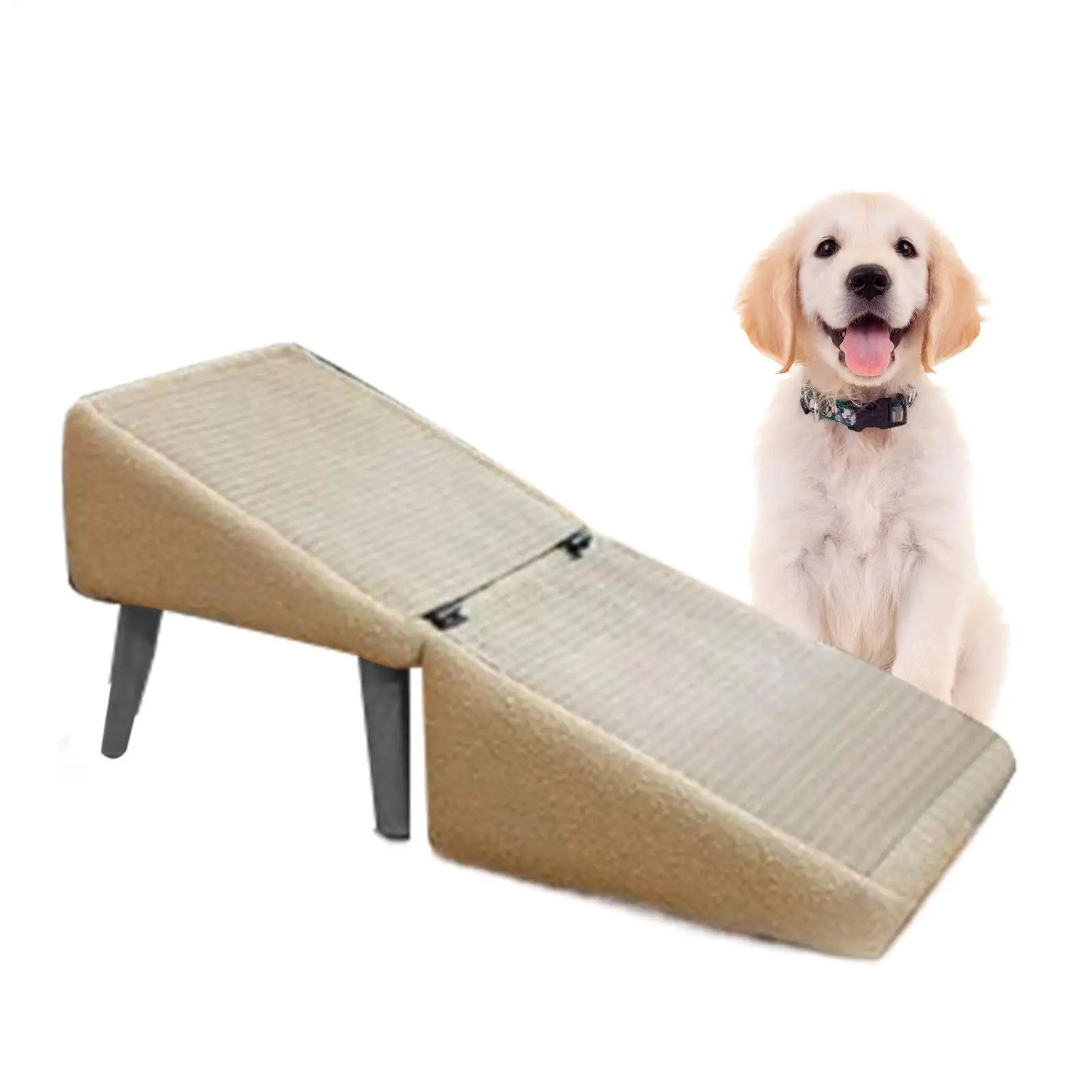 Foldable NonSlip Dog Ramp And Pet Stairs For Beds And Cars 5