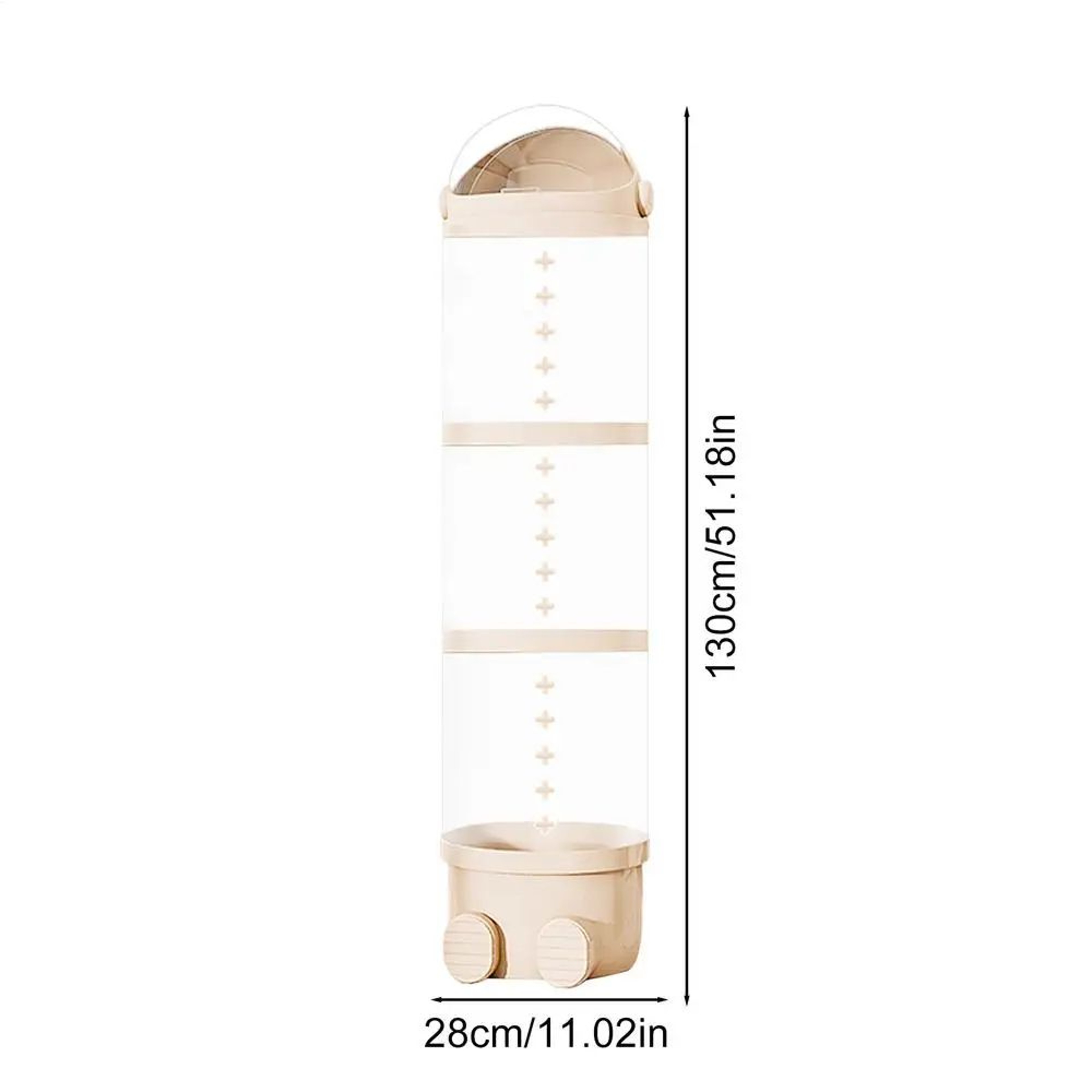 Vertical Clear Stuffed Animal Storage Tube Organizer 8