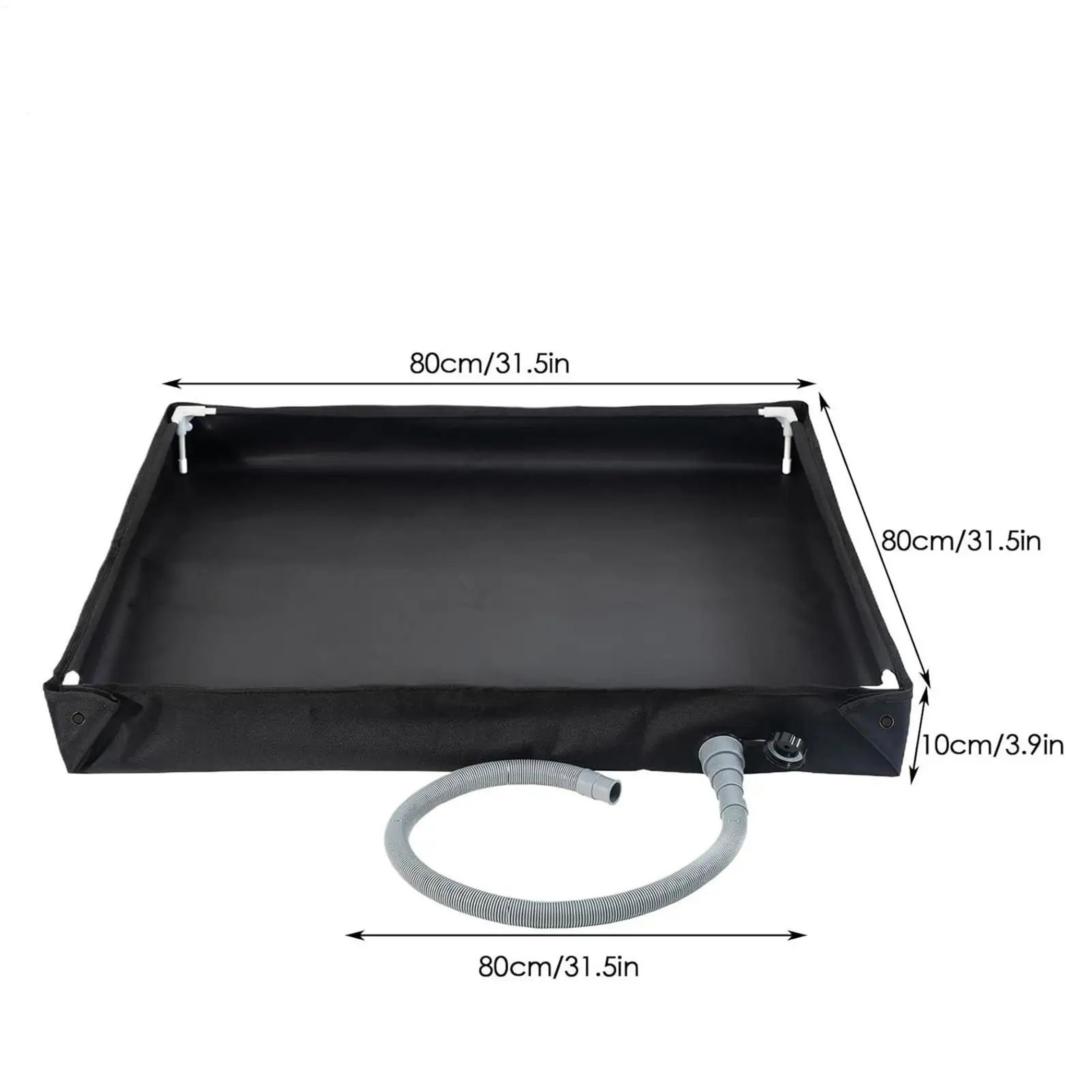 Foldable Portable Camping Shower Pan With Drain Pipe For Outdoor And RV Use 1