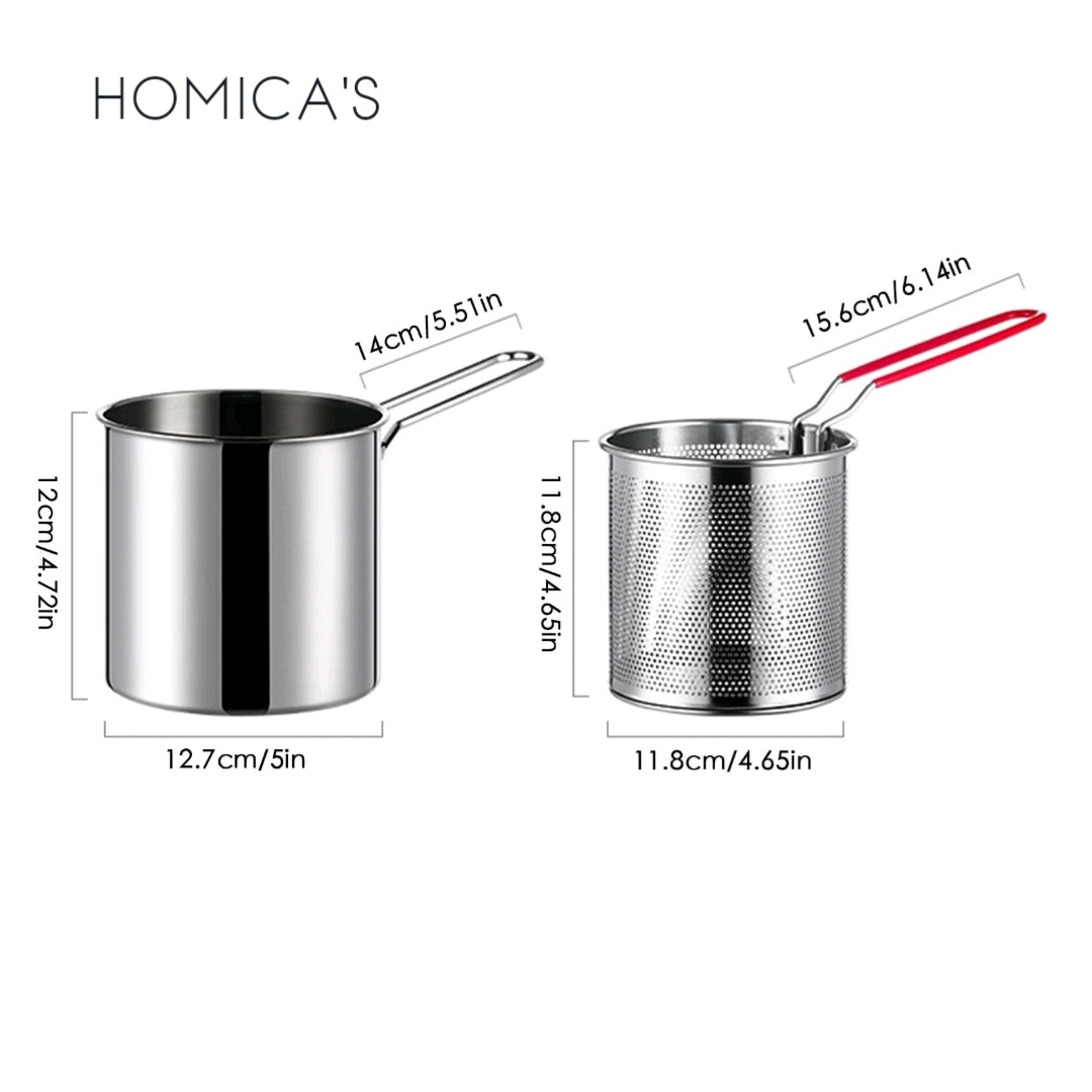 Premium Stainless Steel Deep Frying Pot With Strainer 3