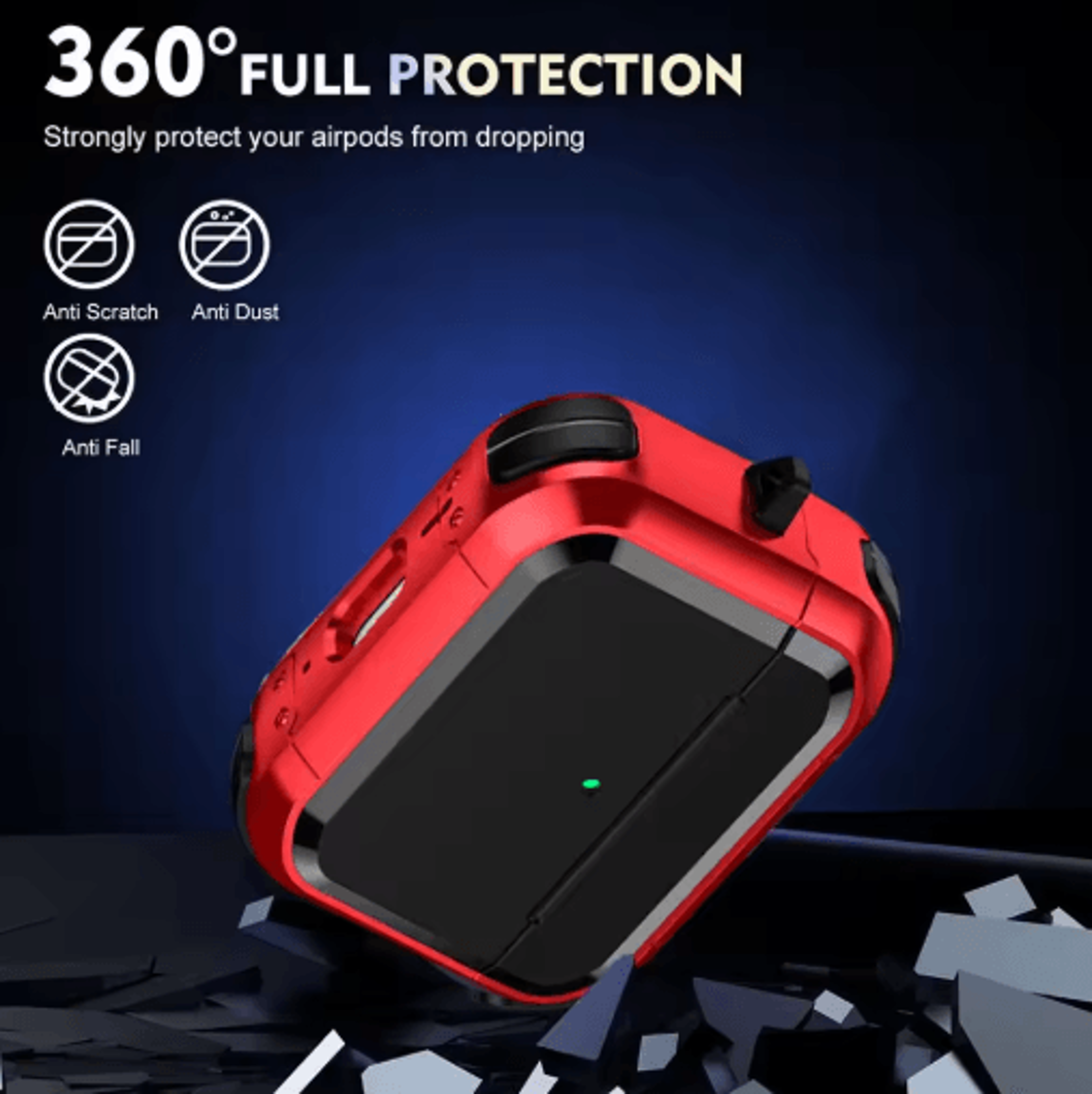 AirPods Pro 3rd Generation Case Cover Anti Slip Shockproof Protective Case With Keychain 13