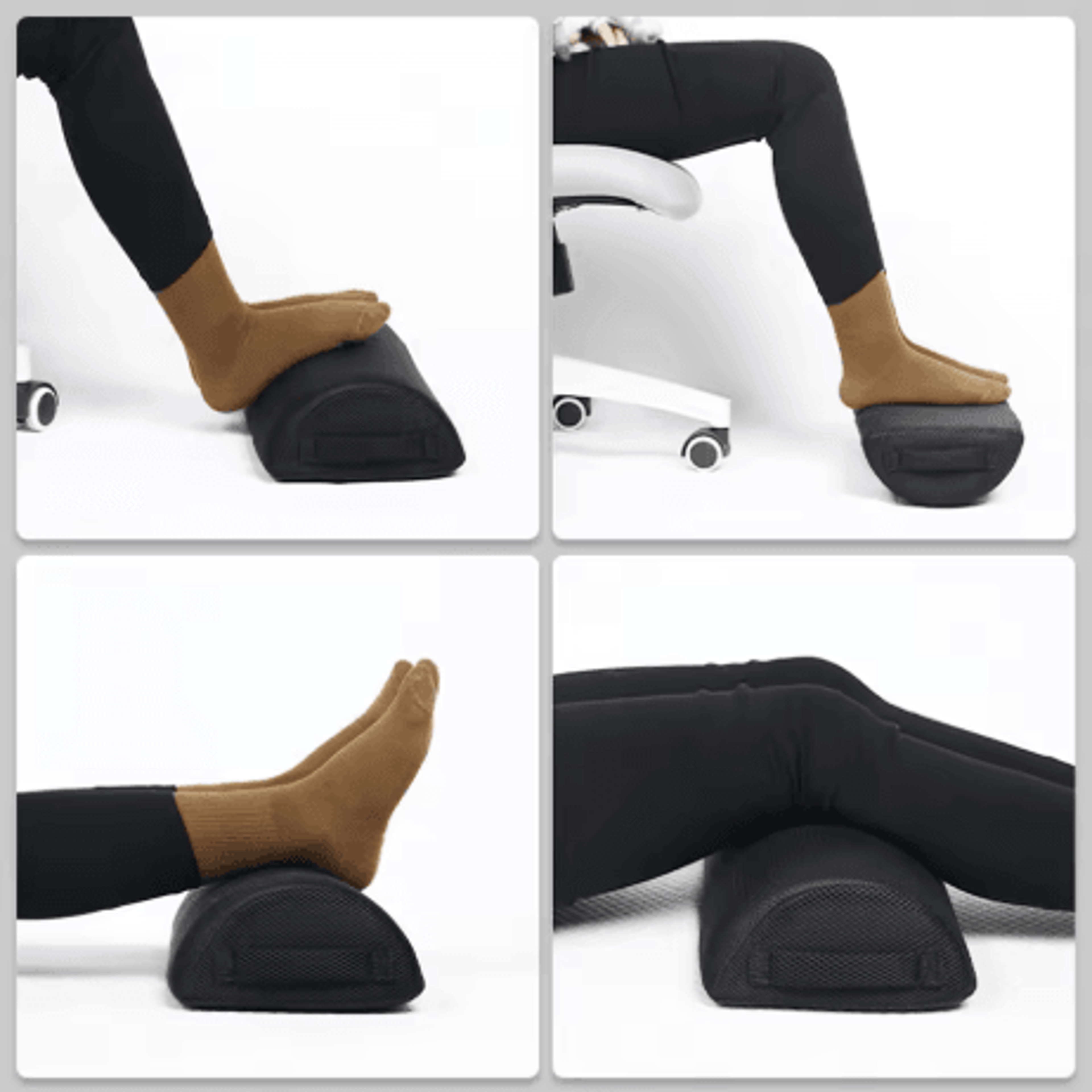 Ergonomic Semi Cylindrical Pillow Office Footrest And Leg Support Massage Cushion 5