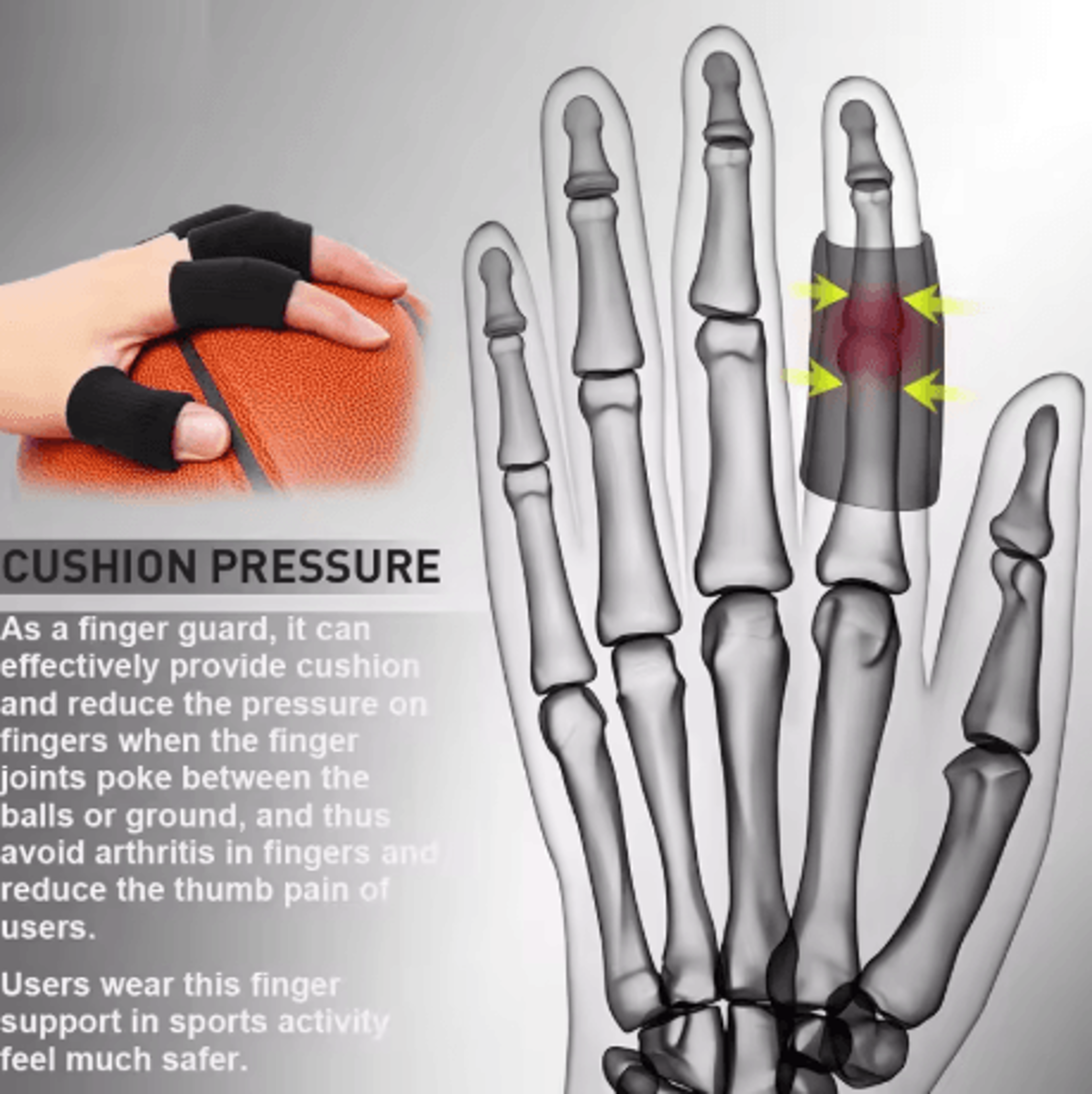 10 Pack Finger Brace Splints Breathable Elastic Thumb And Finger Support Stabilizers For Golf 13