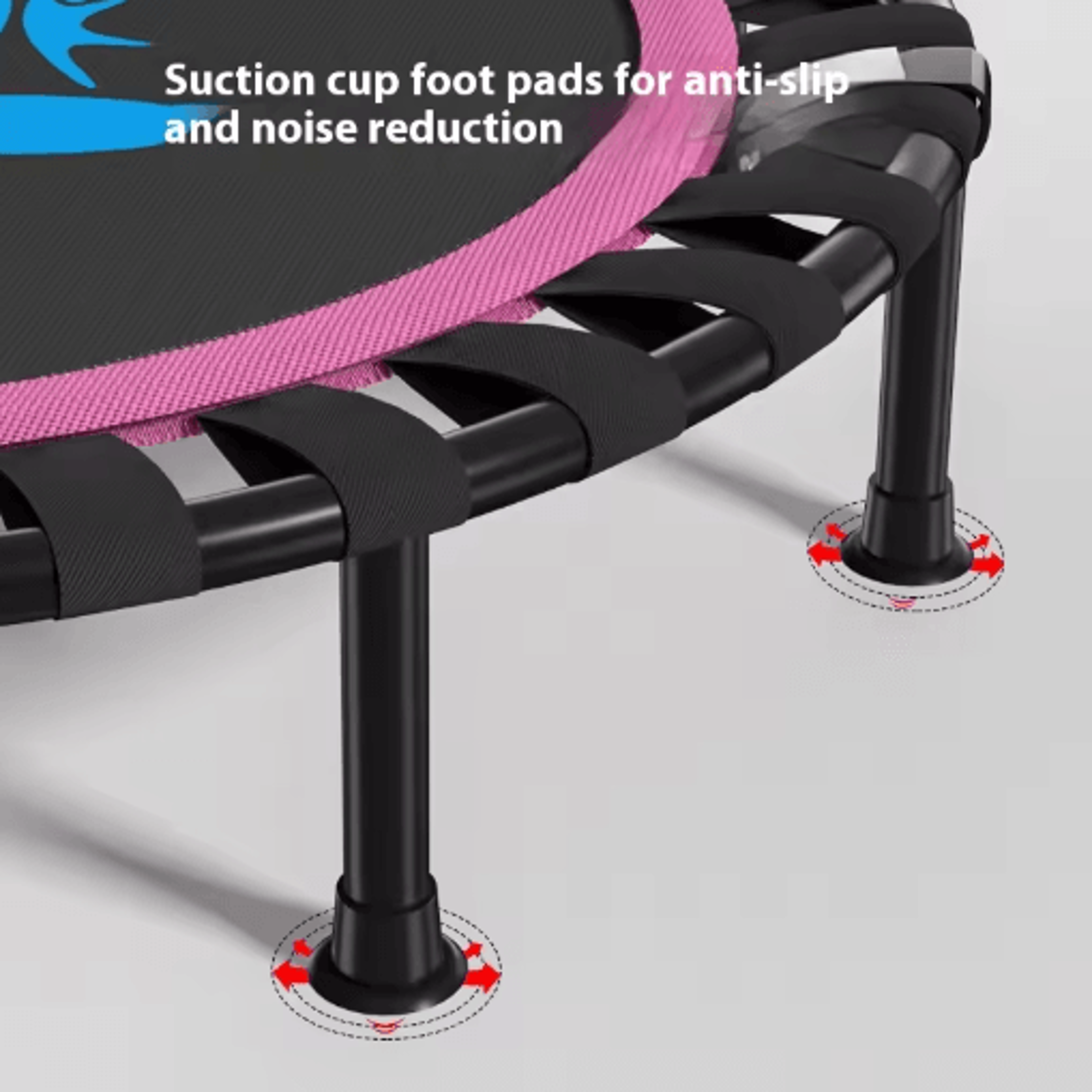 Home Fitness Trampoline Indoor Jumping Bed For Kids And Adults 9