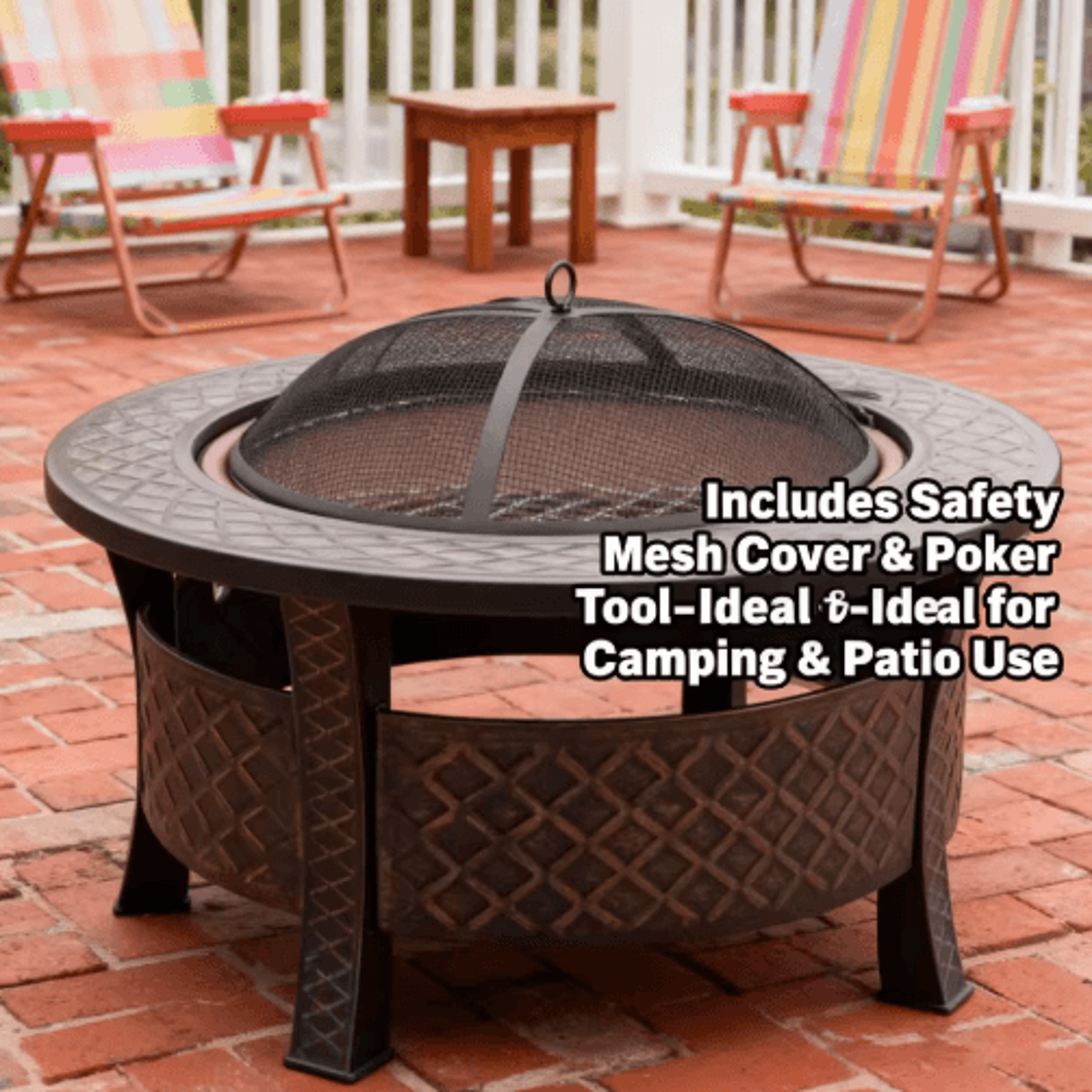 Outdoor Stove Grill Set Tea Brewing And Barbecue Heating Table With Grill Rack 19