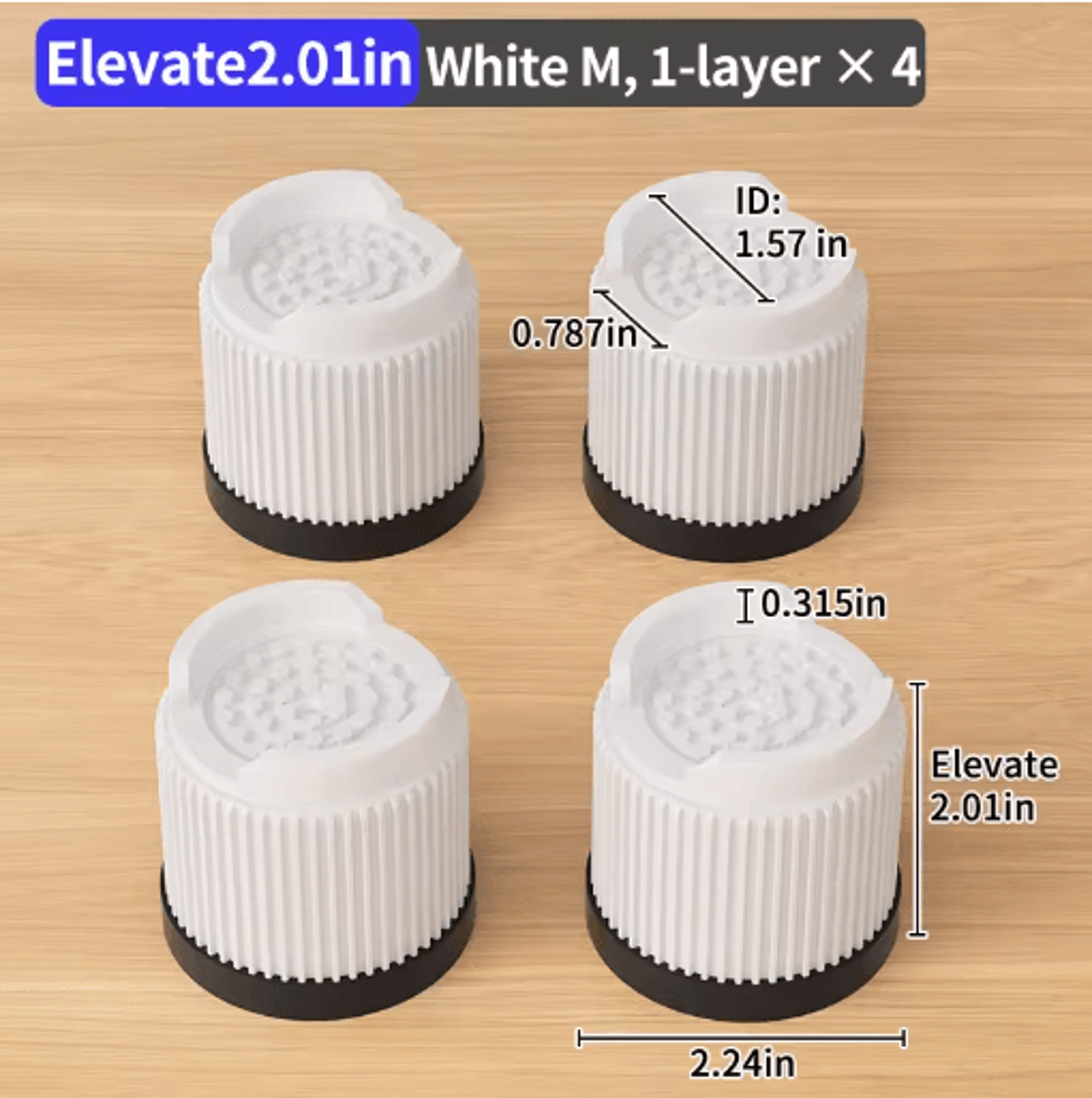 Adjustable Height Furniture Risers Multi Size Leg Protectors For Sofa Bed And Chair 3
