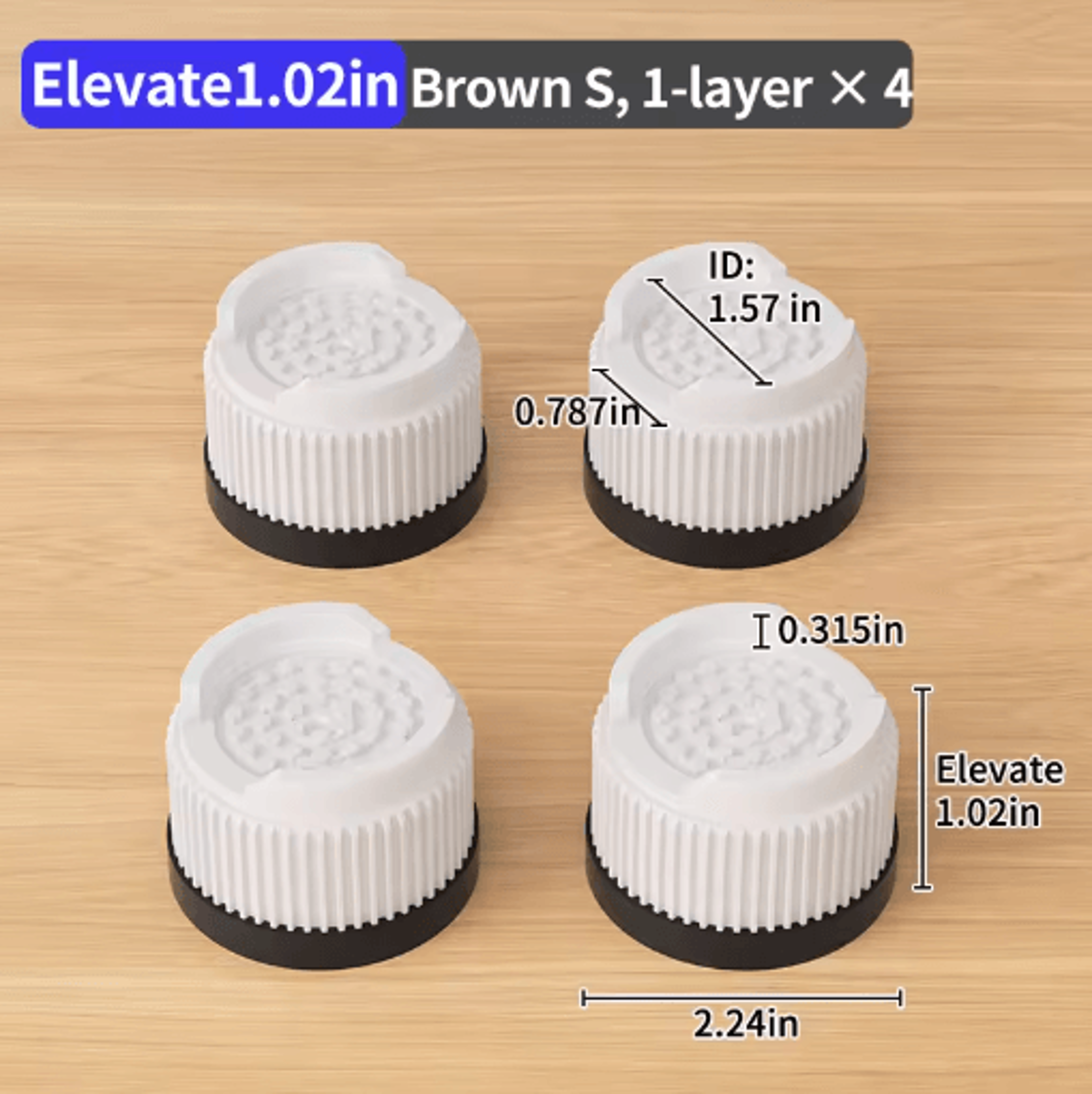 Adjustable Height Furniture Risers Multi Size Leg Protectors For Sofa Bed And Chair 4