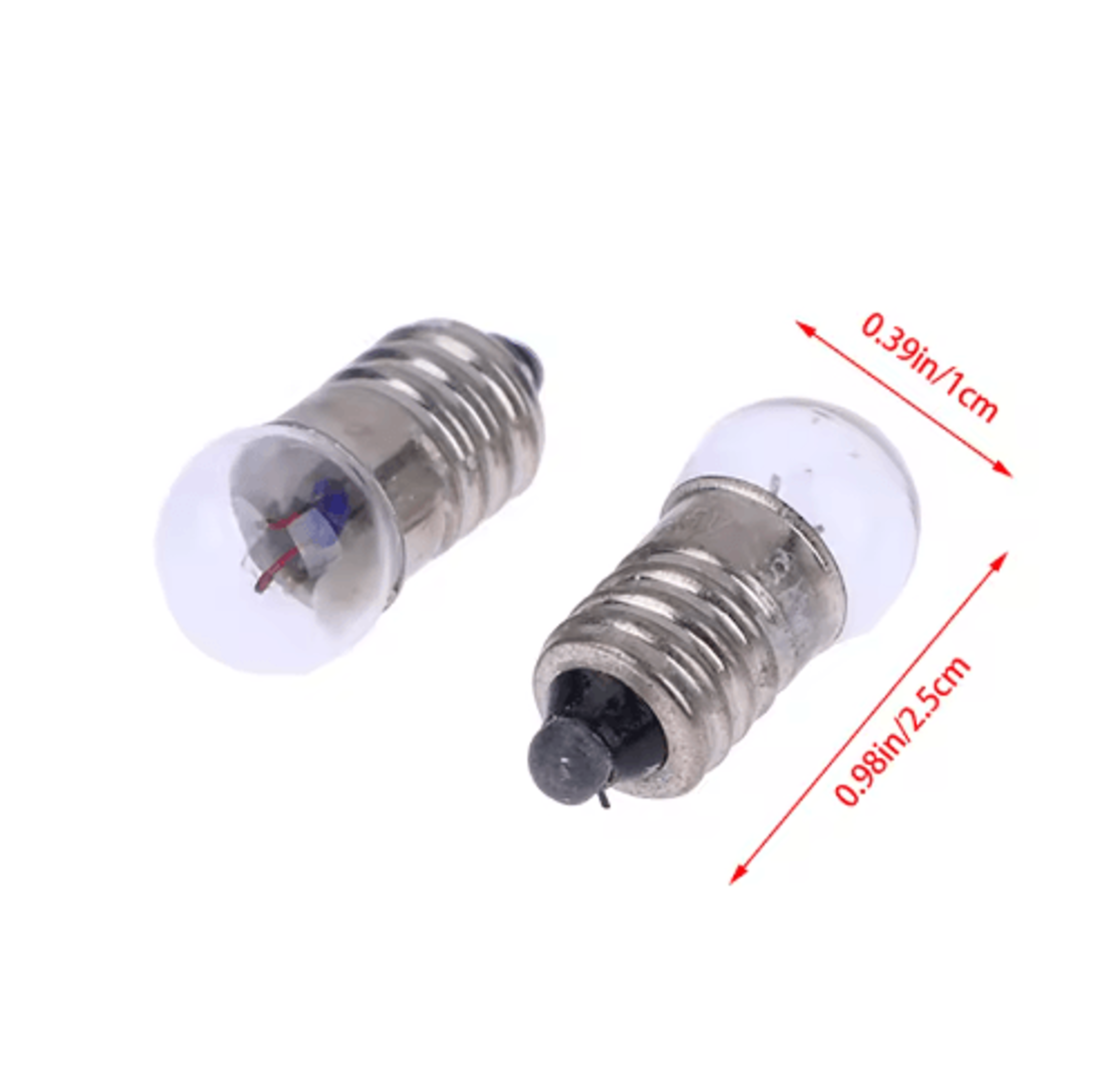 10PCS Miniature Light Bulbs 15V 25V 38V Small Round Bulbs For Student Experiments 4
