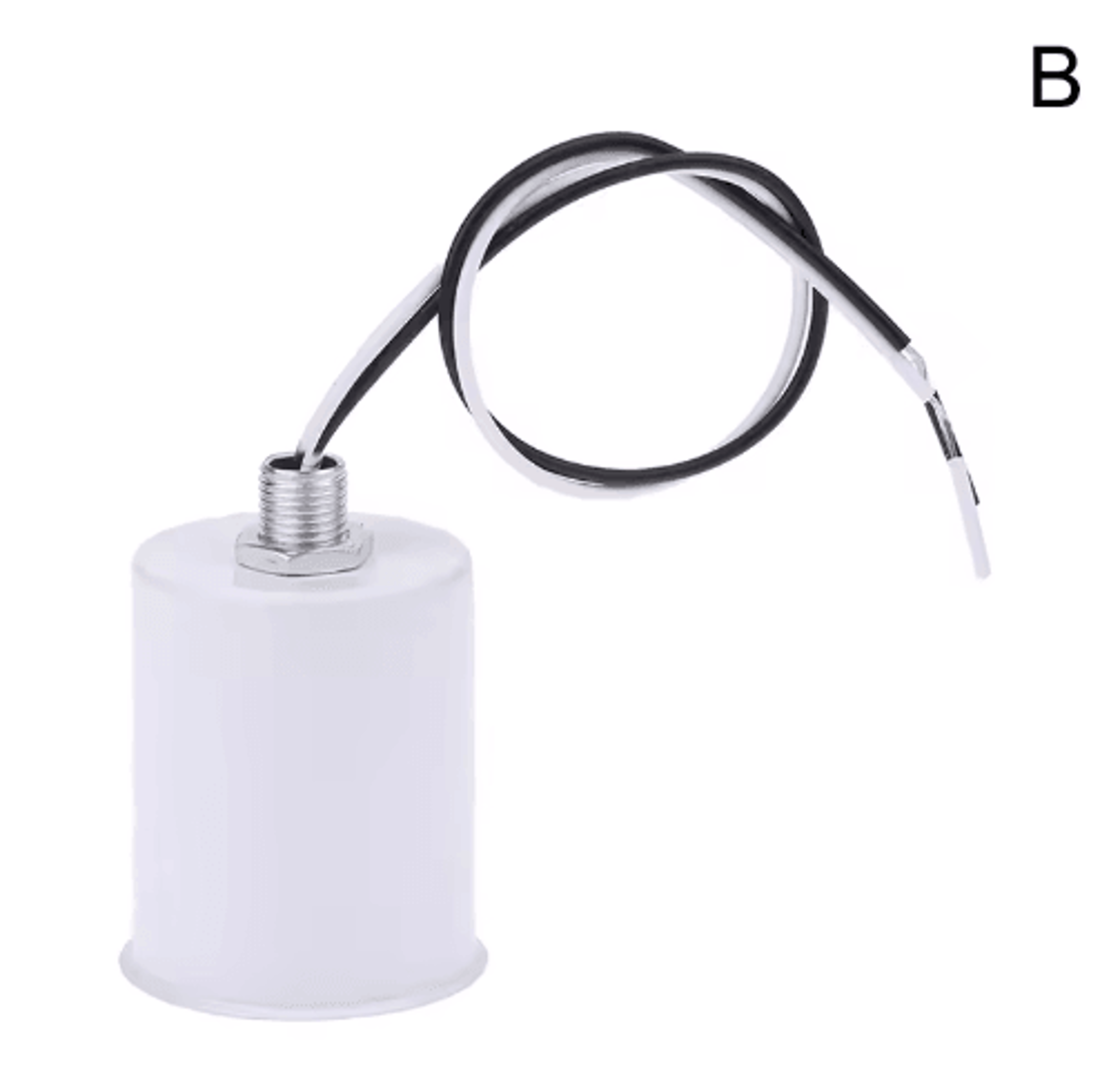 E27 Ceramic Screw Light Socket Round LED Filament Lamp Holder For Indoor Use 5