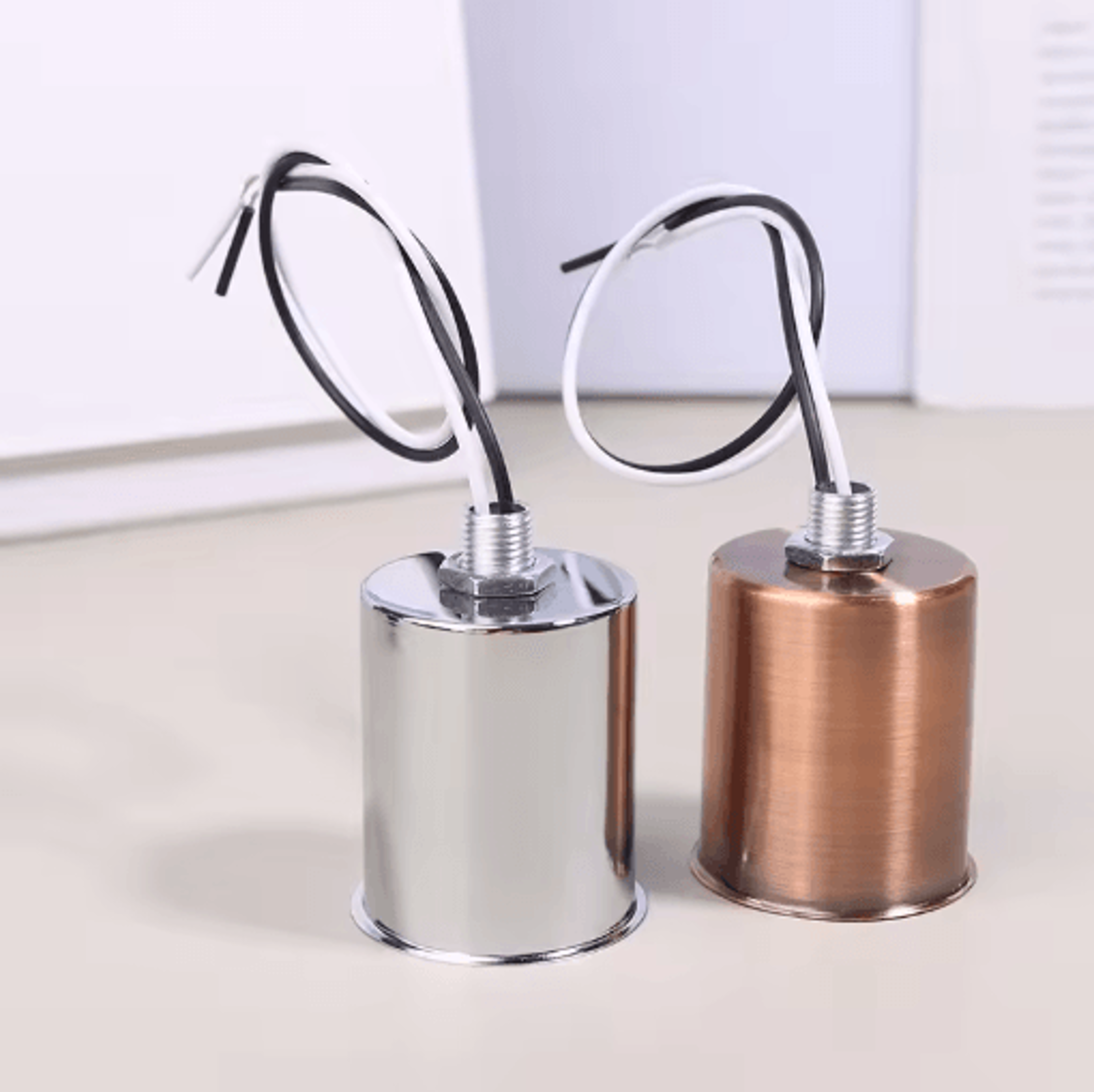 E27 Ceramic Screw Light Socket Round LED Filament Lamp Holder For Indoor Use 8