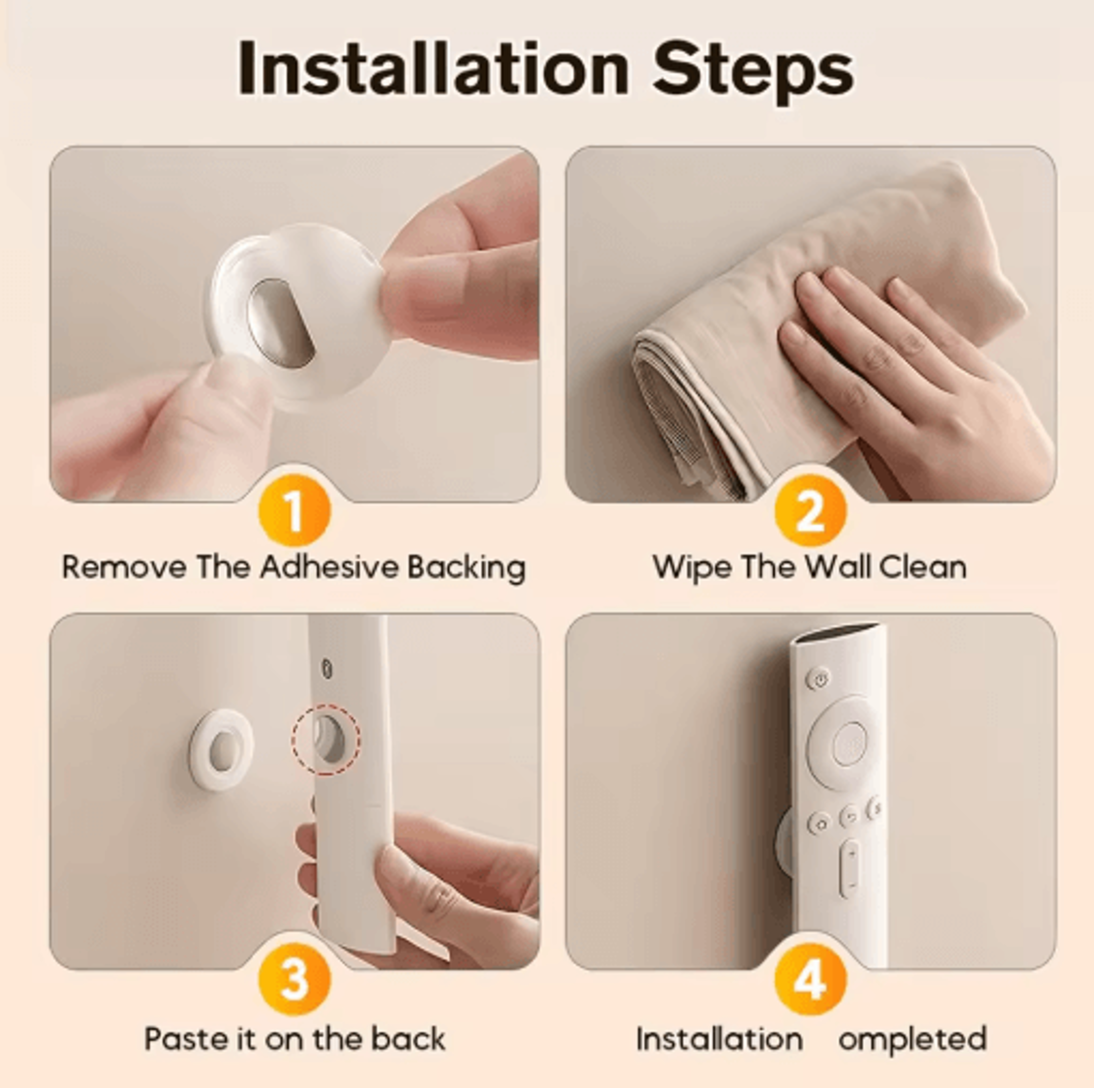 Strong Magnetic Remote Control Holder Self Adhesive Magnet Hook For Home Office And School 9