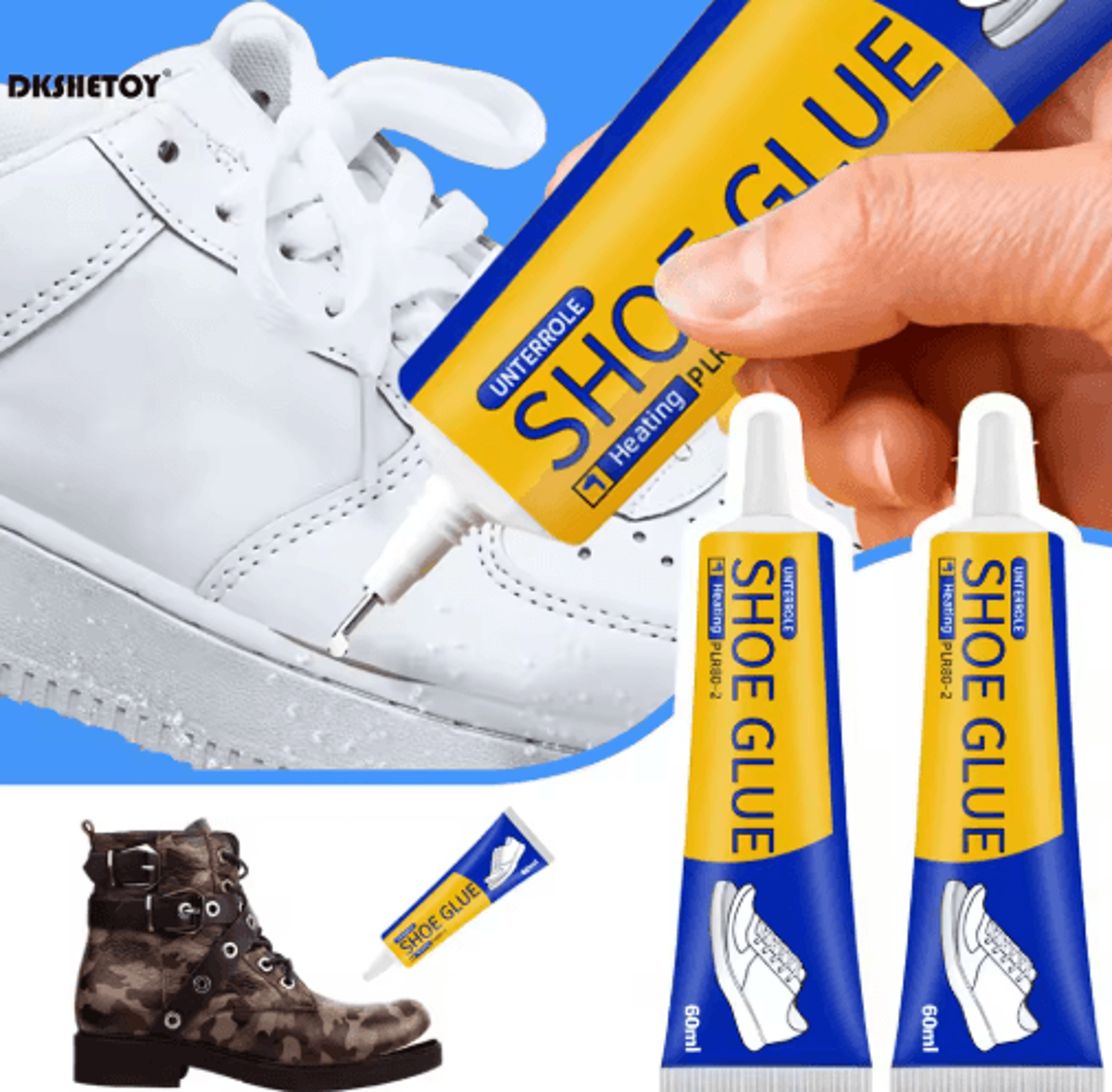 60ml Super Strong Shoe Glue Waterproof Universal Repair Adhesive For Sneakers Boots And Leather 7