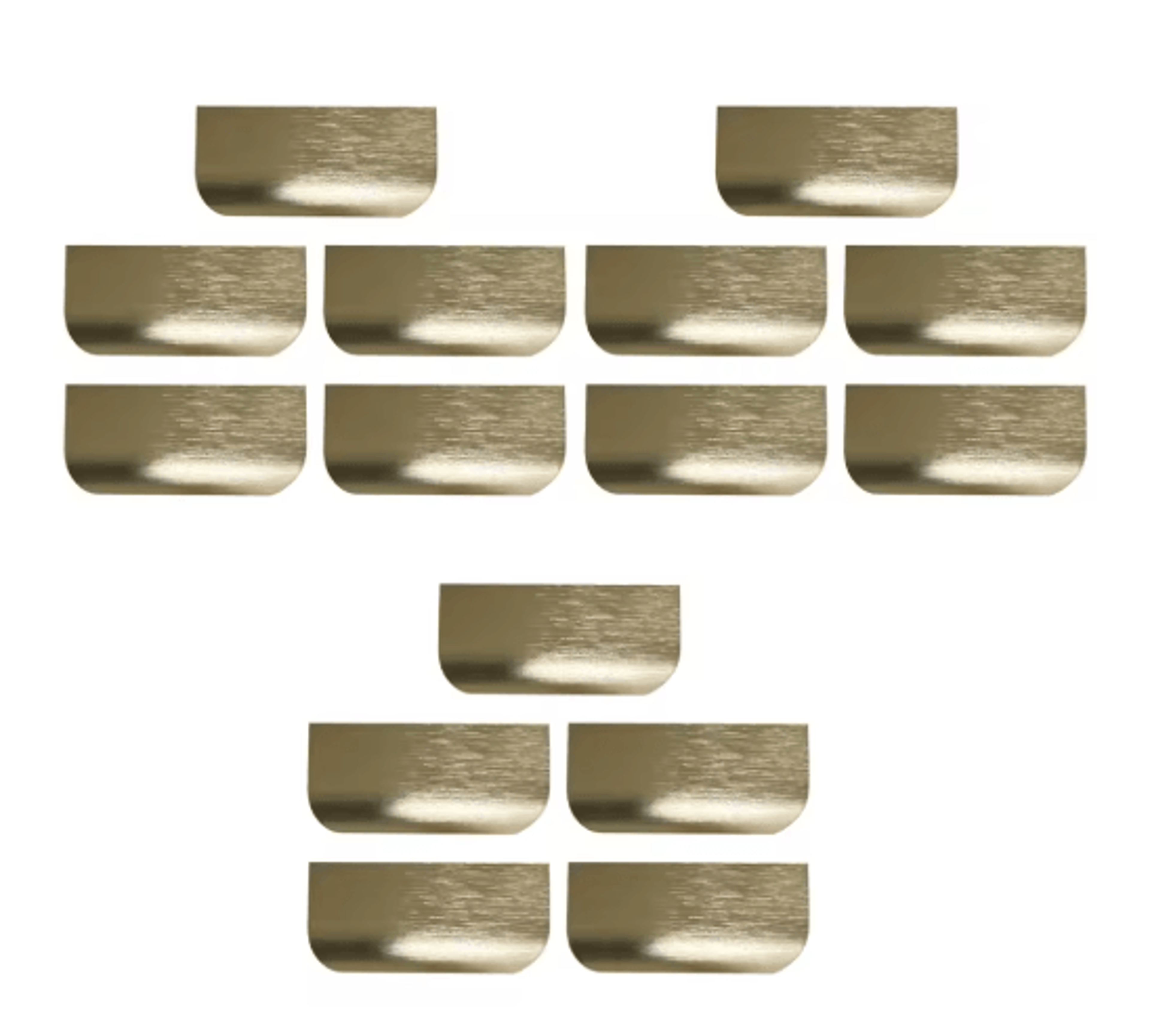 Invisible Flat Cabinet Handles Metal Cabinet Door Pulls And Dresser Knobs 1 5 15 PCS 2