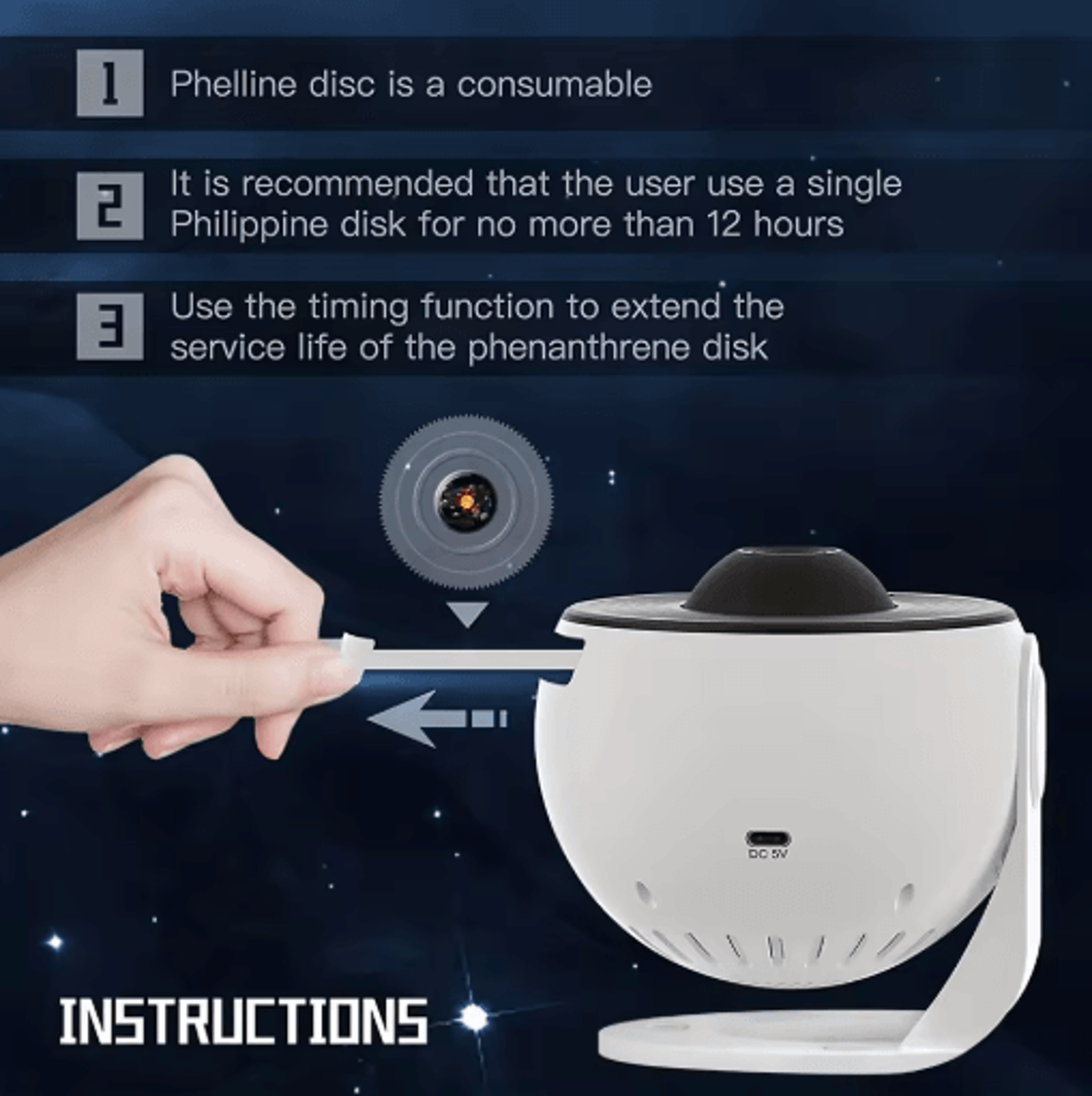 13 In 1 Galaxy Ultra Star Projector HD Rotating Planetarium Night Light With Timer 2