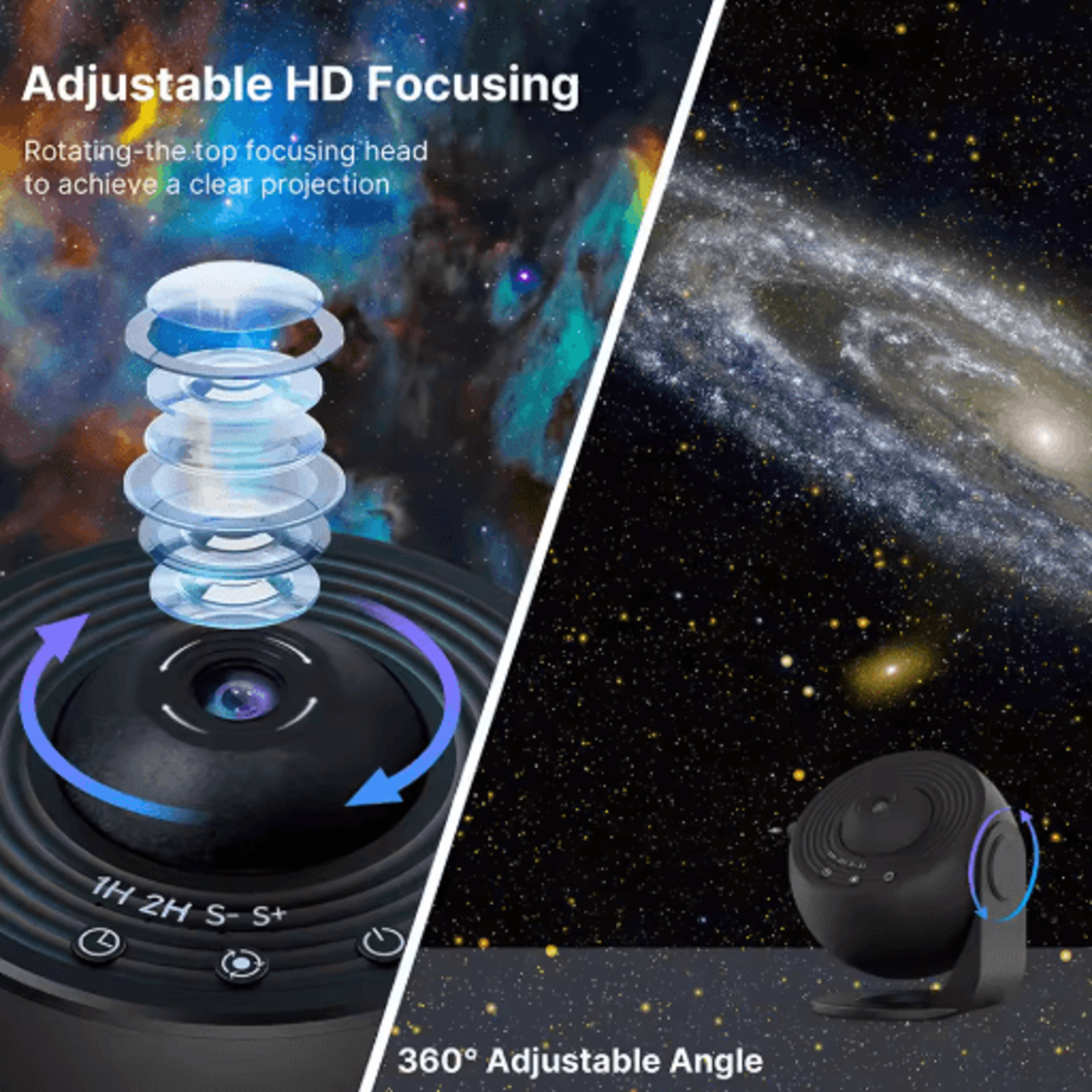 13 In 1 Galaxy Ultra Star Projector HD Rotating Planetarium Night Light With Timer 4