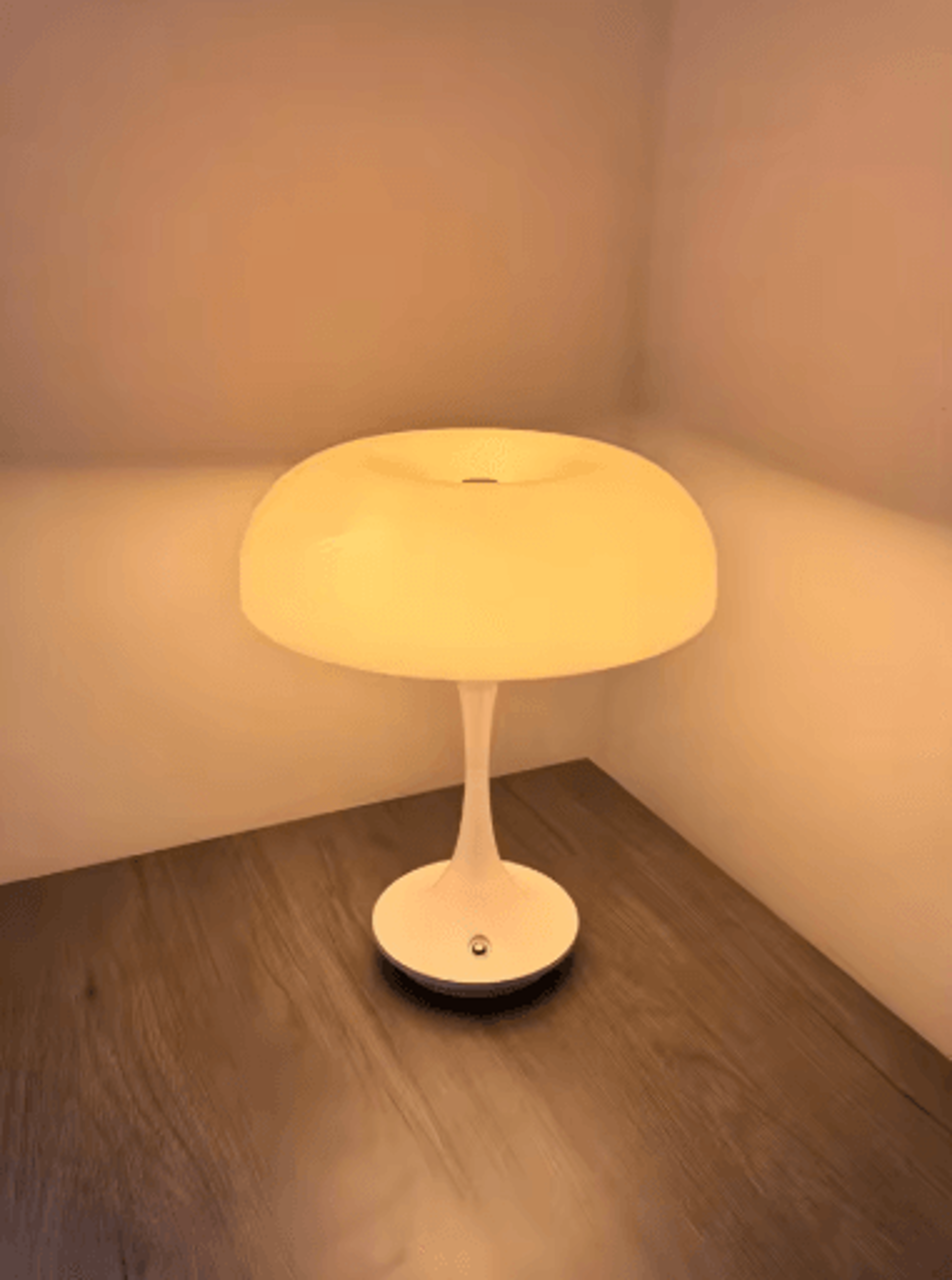 Mushroom Table Lamp Touch Control 3 Color Dimmable Cordless LED Night Light 7
