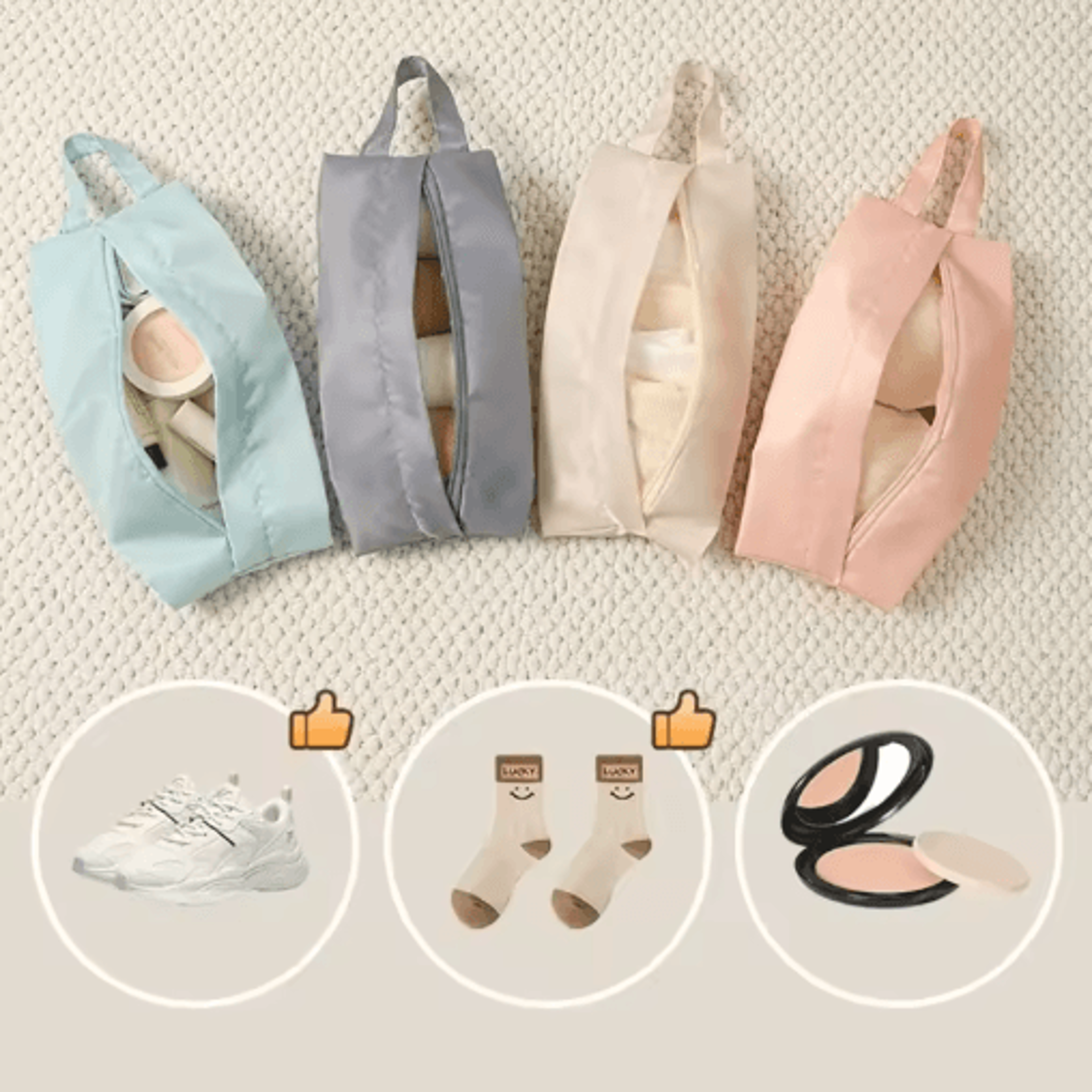 Travel Underwear Organizer Bag  MultiFunction Portable Storage For Underwear Socks  Lingerie 7