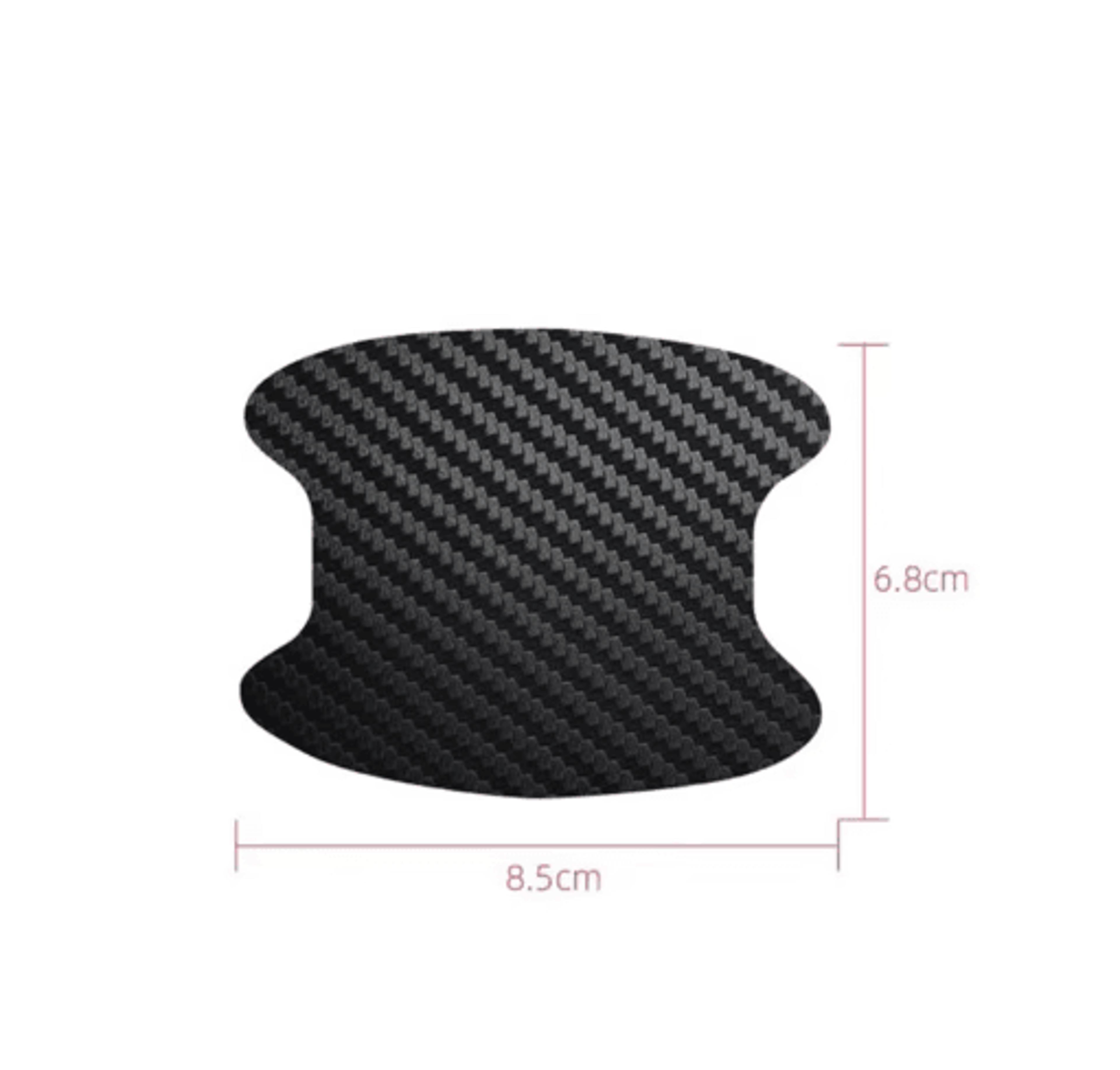 Carbon Fiber Car Door Handle Stickers  ScratchResistant Protective Cover Film 4PCS Set 10