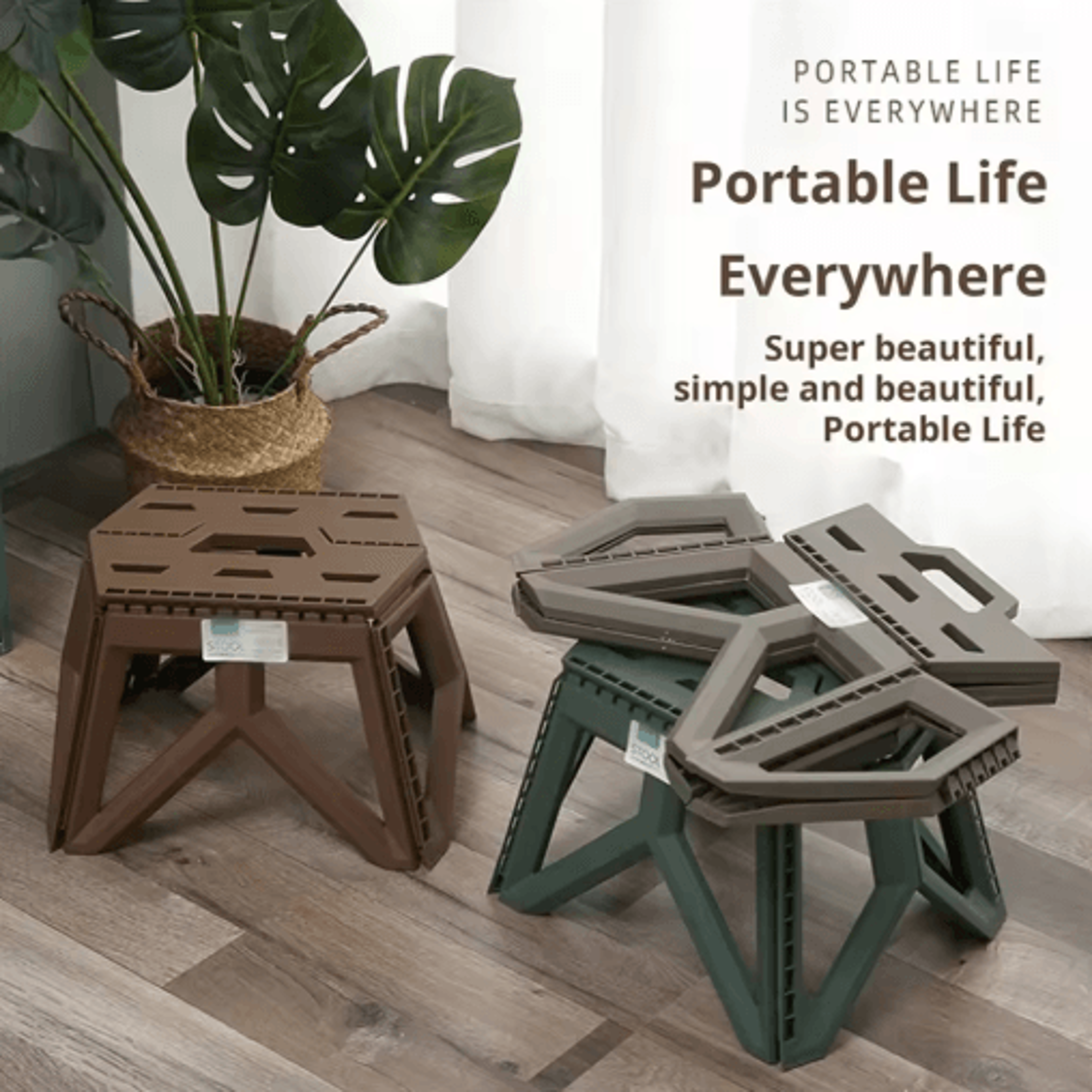 Portable Folding Outdoor Stool High Load Bearing Camping And Fishing Chair 6