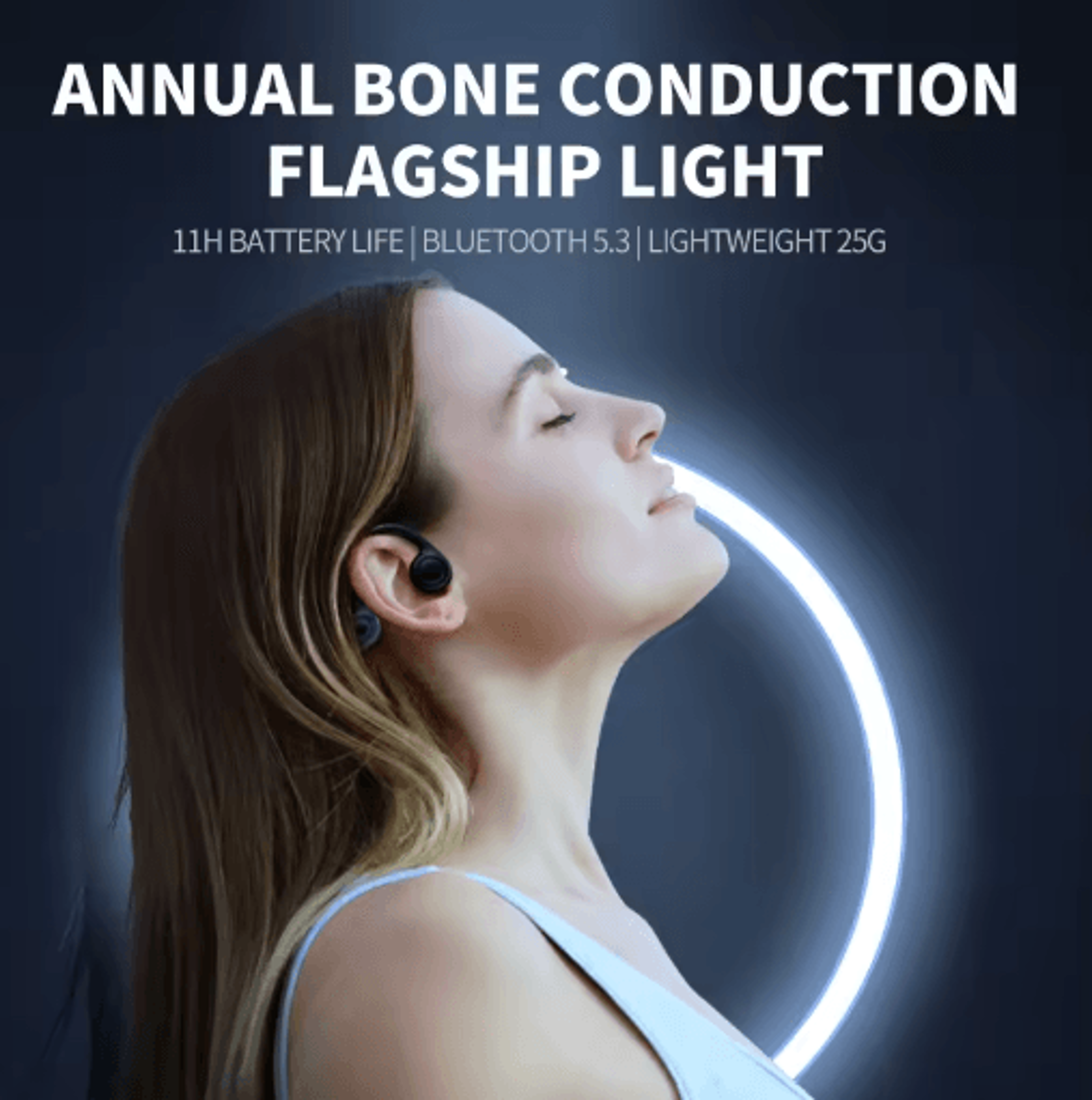Xiaomi Mijia Wireless BoneConduction Bluetooth 53 Sports Earphones  Ear Hook Headsets For Running   6