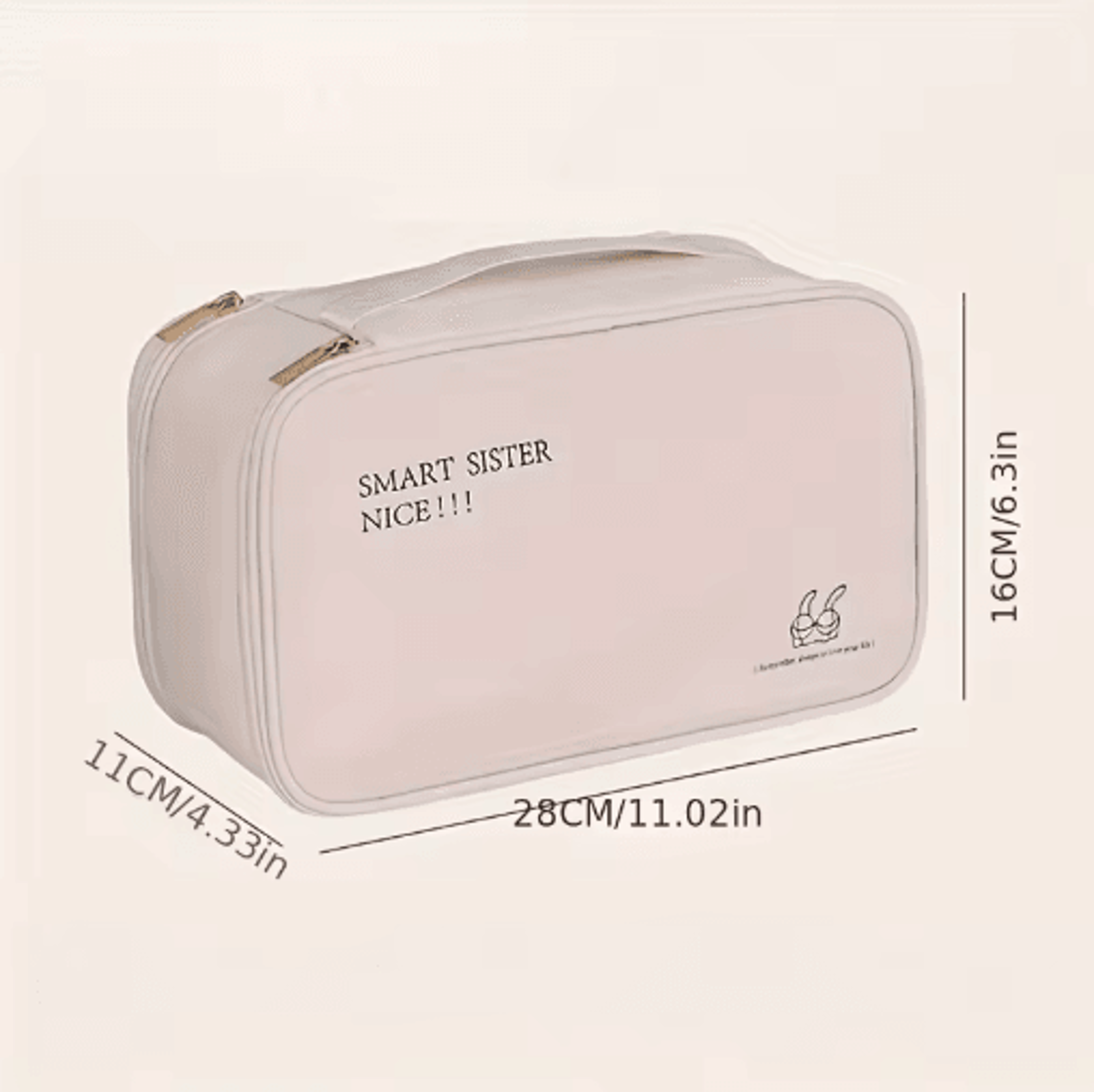 Travel Storage Organizer Bag  DoubleLayer Underwear Socks  Pantyhose Packing Pouch 3