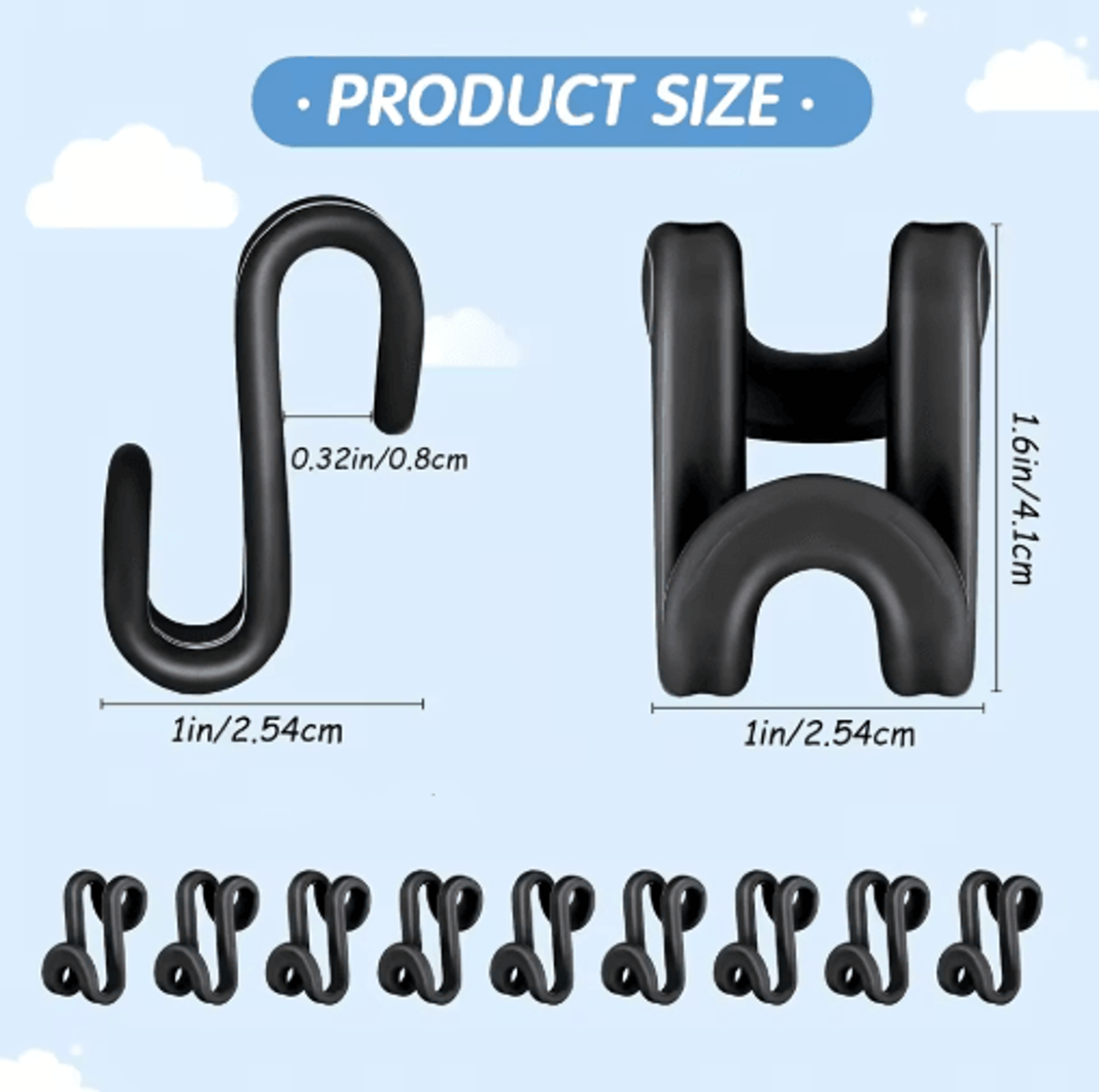 HeavyDuty Clothes Hanger Connector Hooks 20Pack  SpaceSaving Cascading Closet Organizers 3