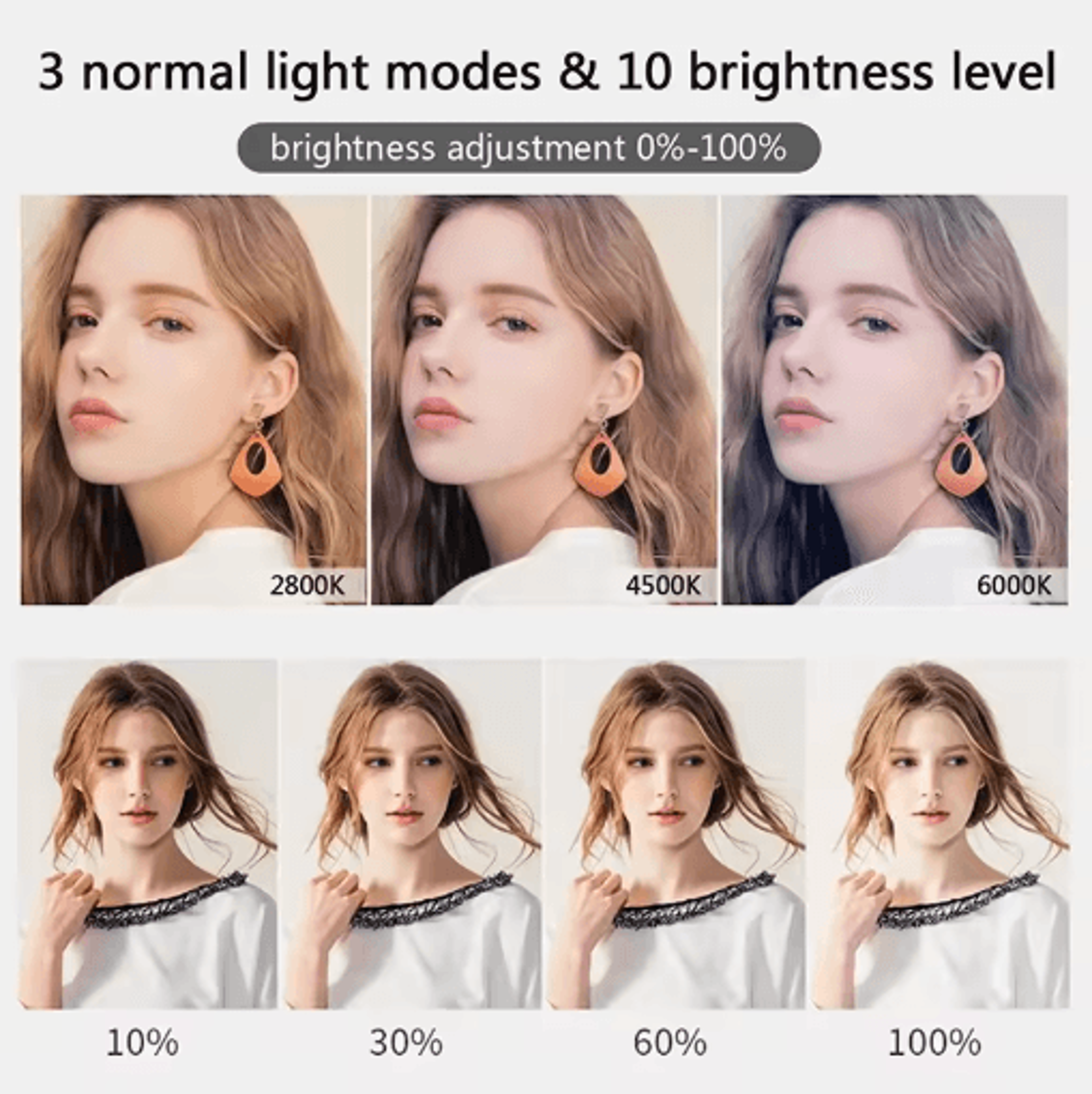LED Selfie Ring Light With Phone Holder Portable Ring Lamp For Video Photography And YouTube 6