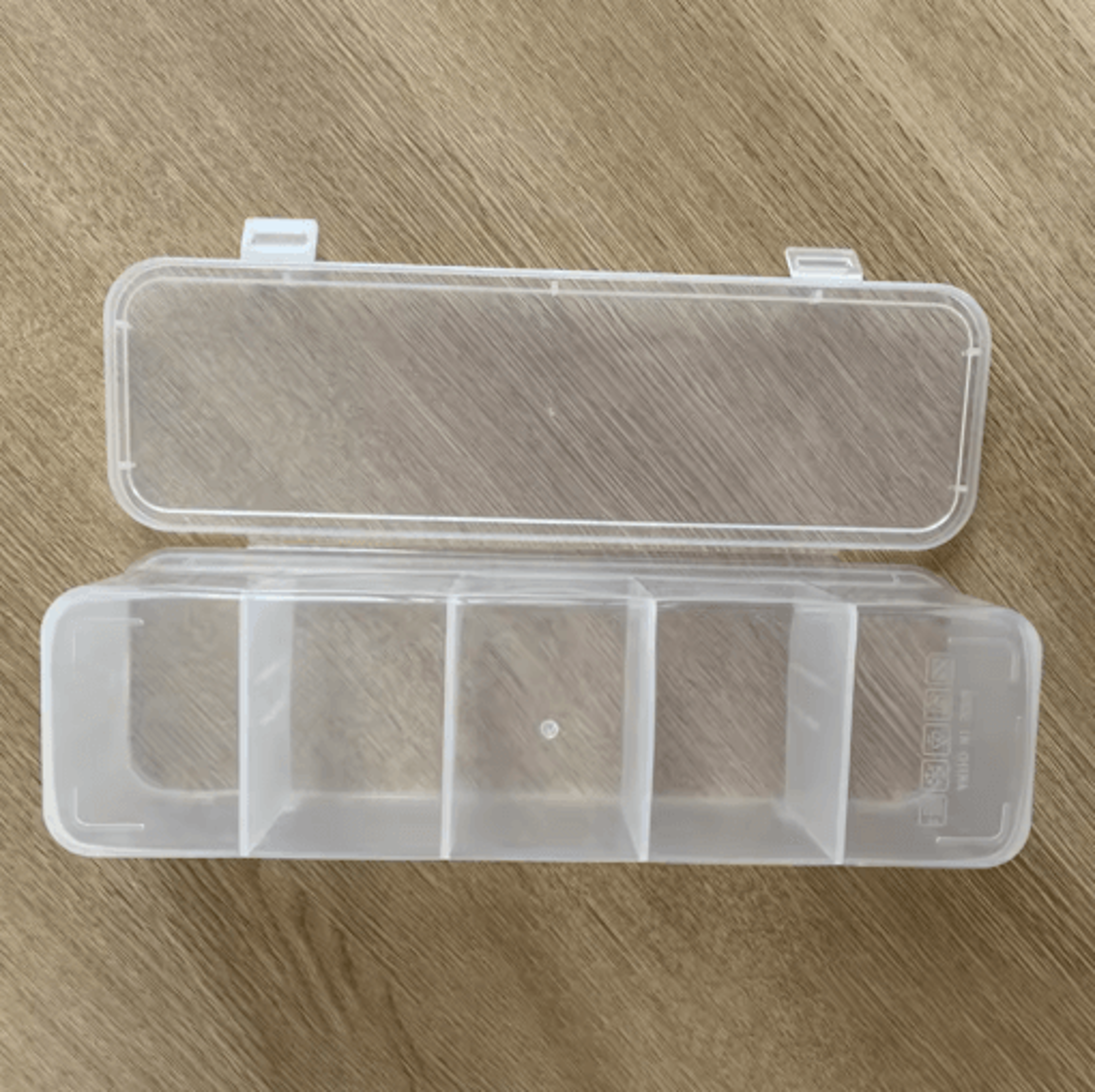 5 Compartment Plastic Jewelry And Hair Accessories Storage Box Desktop Organizer 1