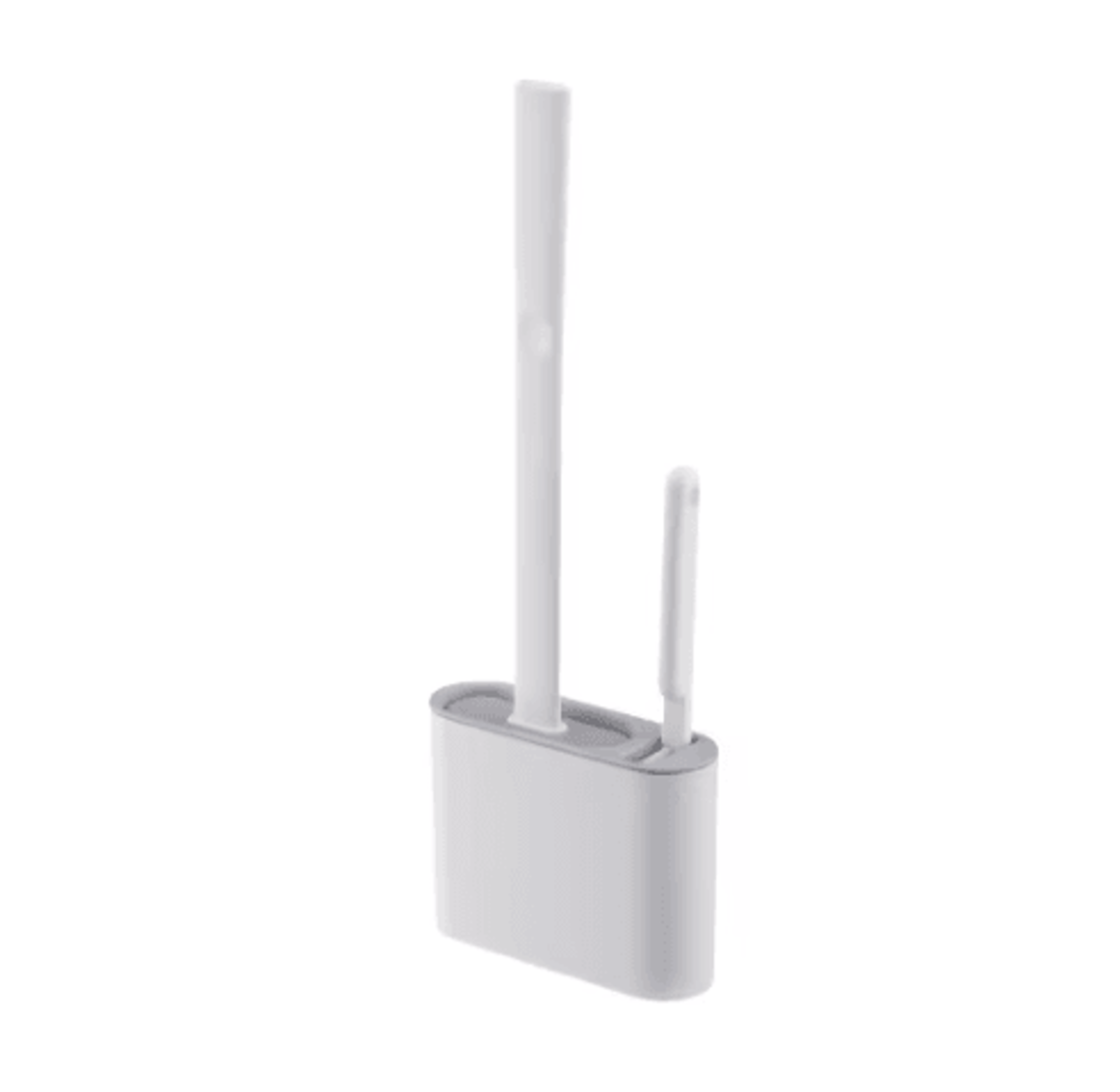 NoDeadCorner Toilet Brush WallMounted Toilet Cleaning Set 2