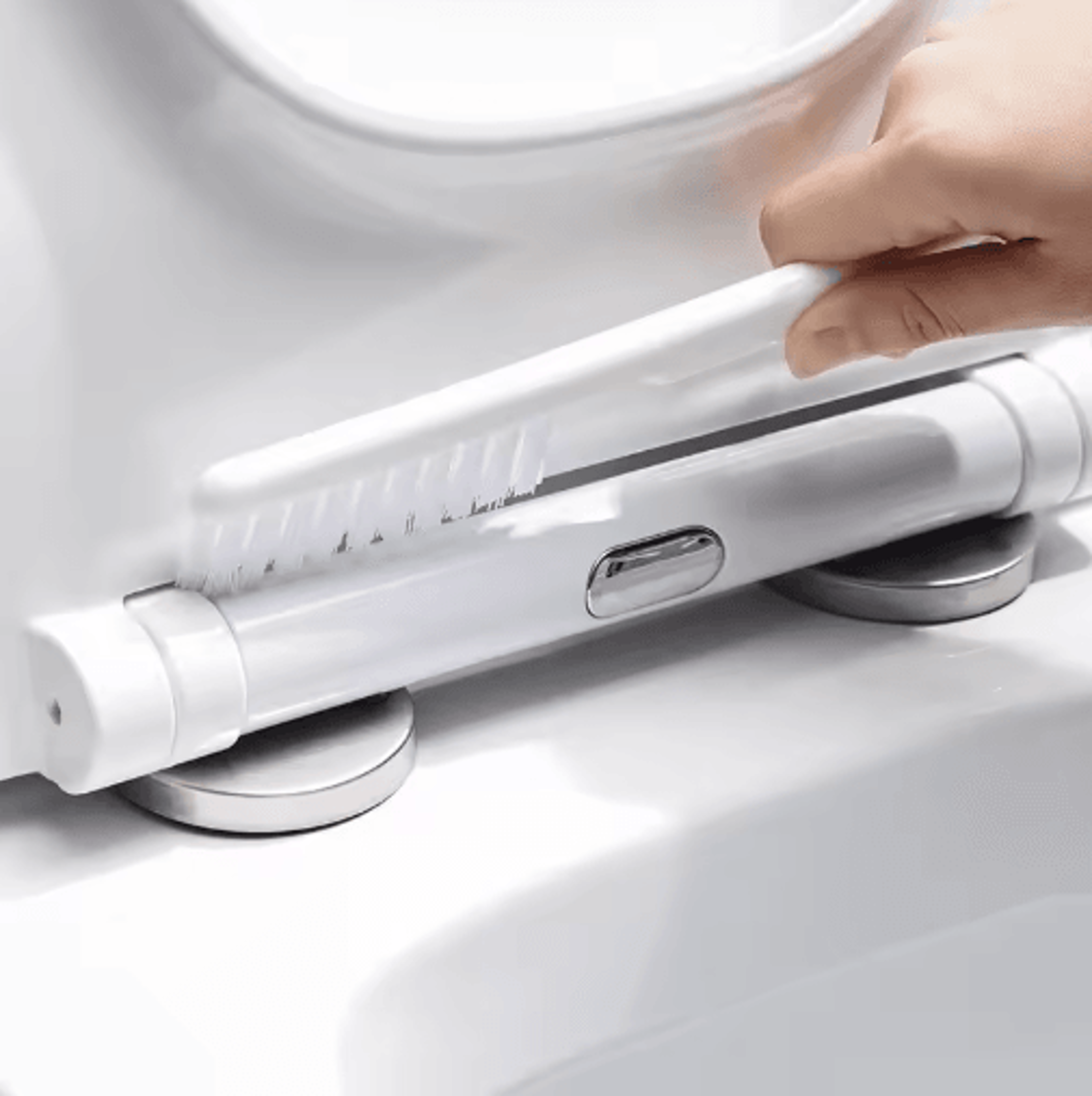 NoDeadCorner Toilet Brush WallMounted Toilet Cleaning Set 3