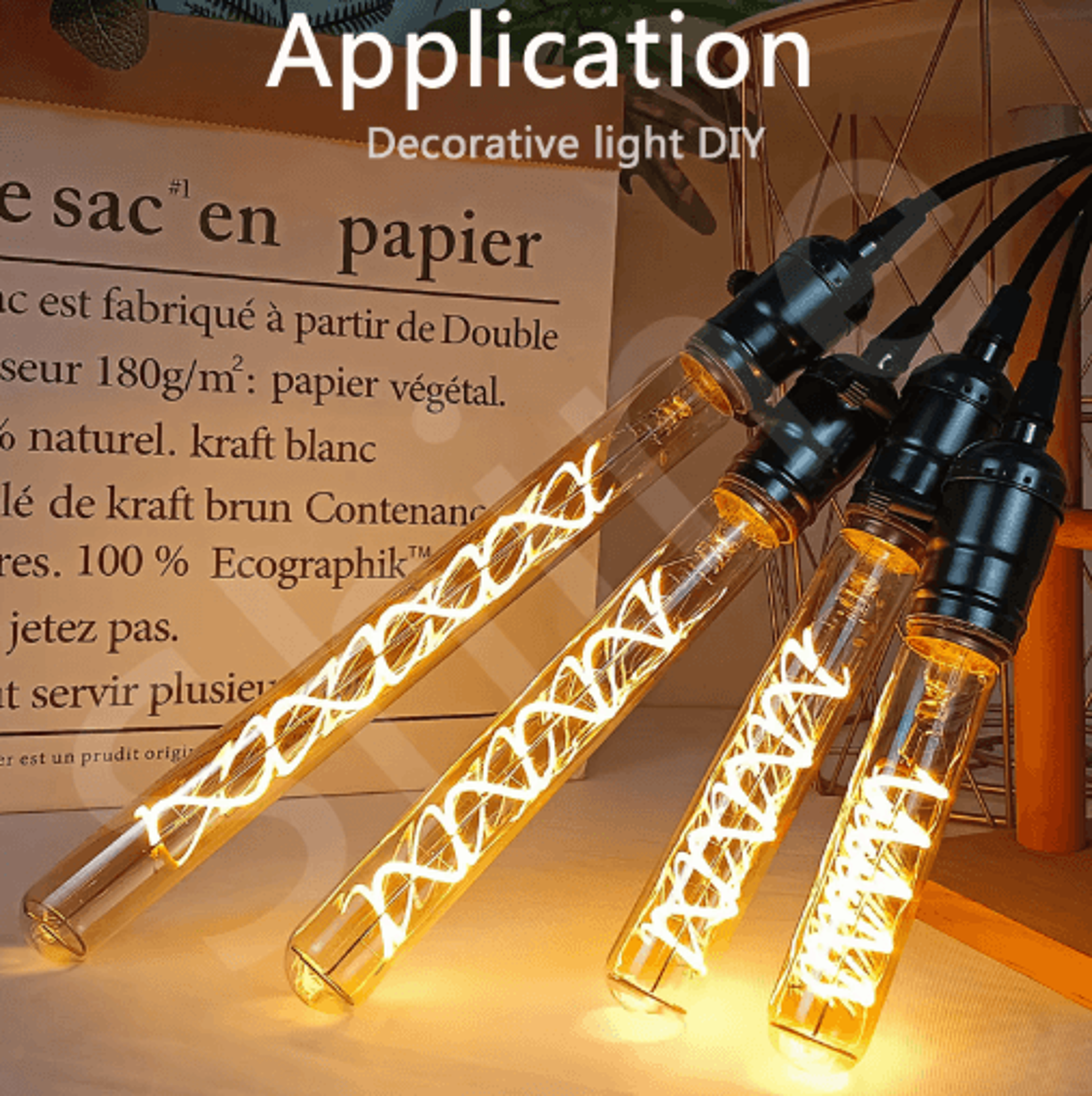 FlexLume Flexible COB LED Filament Edison Lamp Parts 10Pack 6
