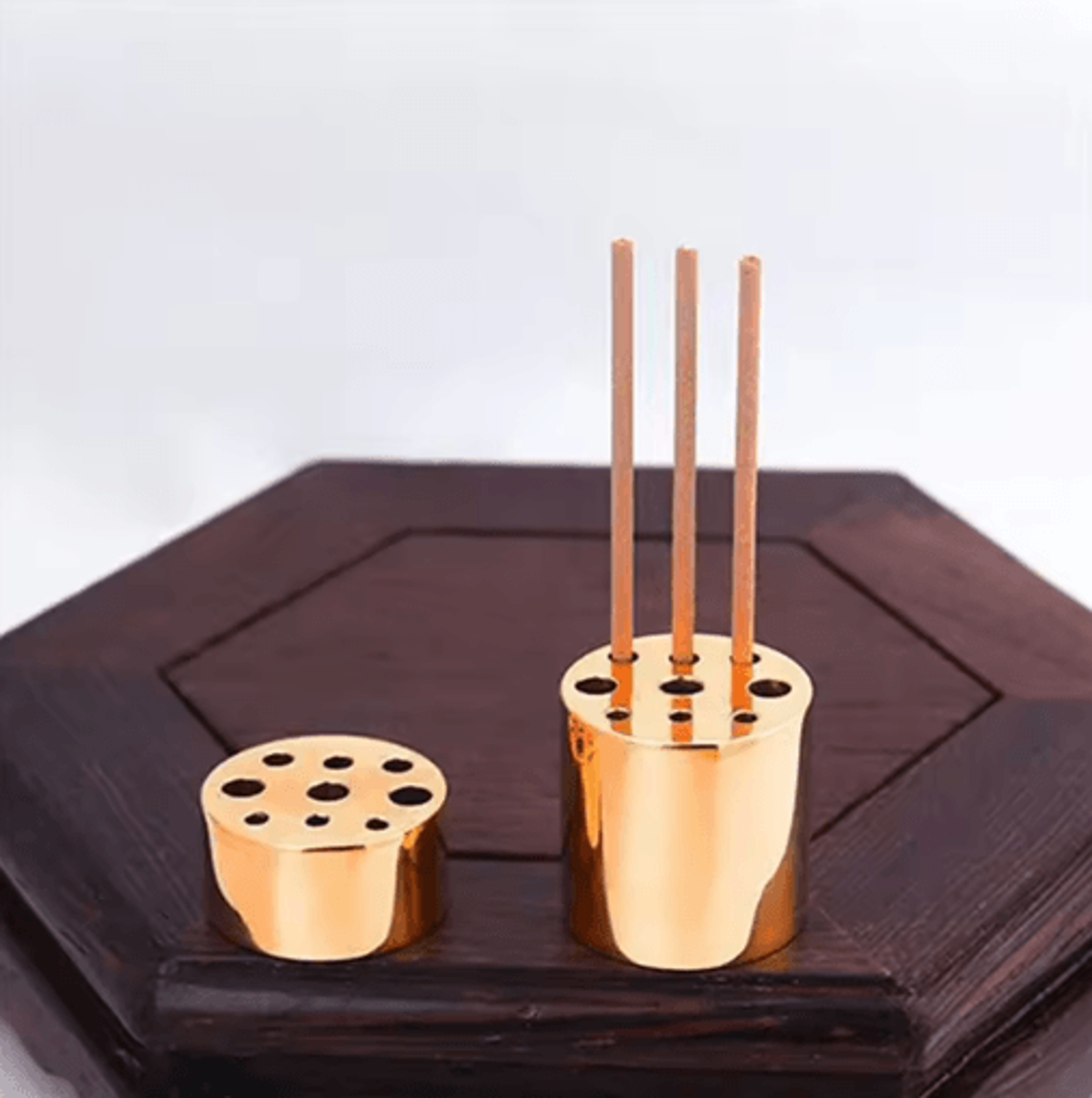 Decorative Brass Incense Burner With Heat Resistant Base Mini Holder For Sandalwood Incense 9