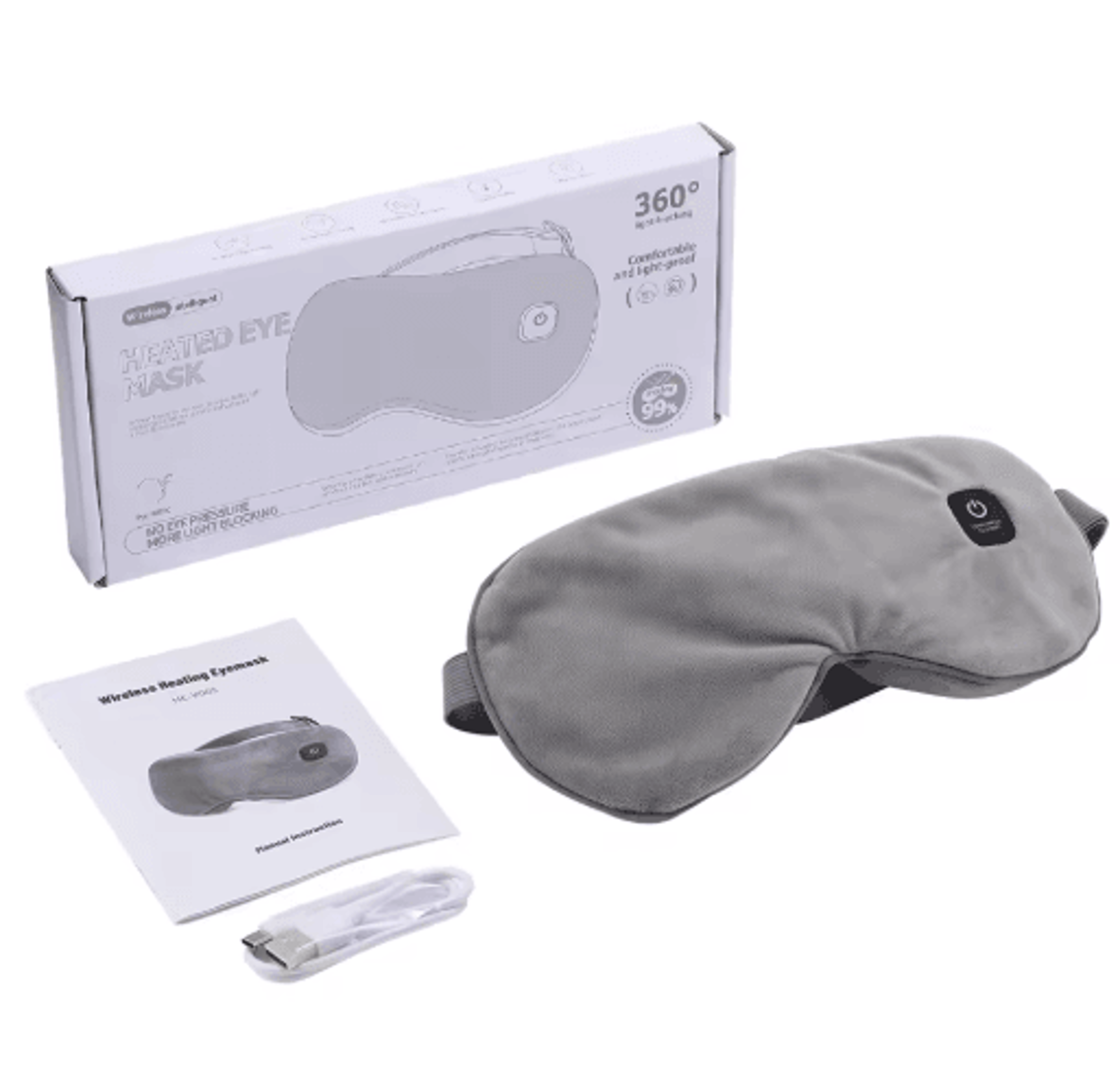 DreamEase Pro USB Heated Eye Mask With 3Mode Massage 1