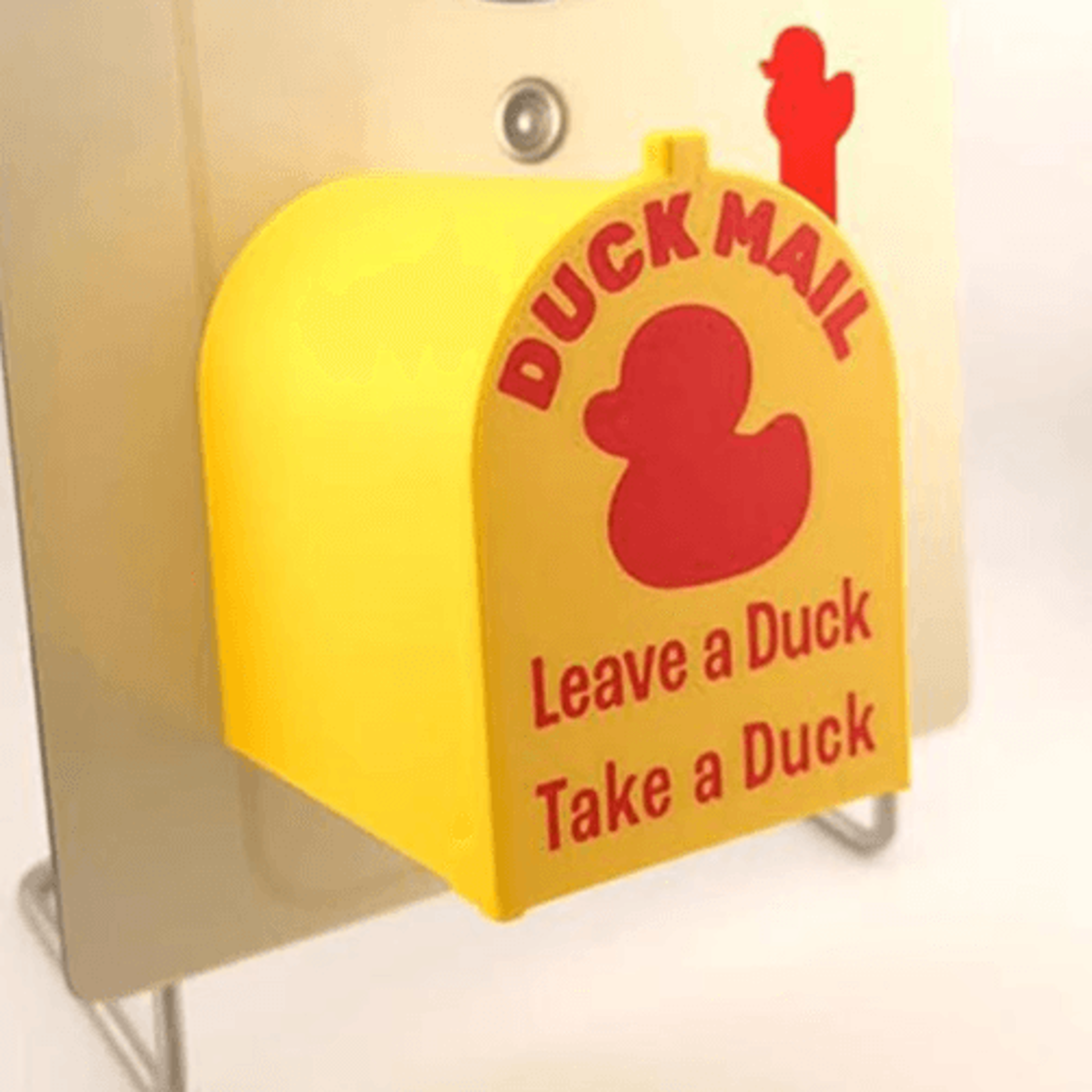 Cruising Duck Mini Mailbox Fridge Magnet For Interactive Duck Exchange 5