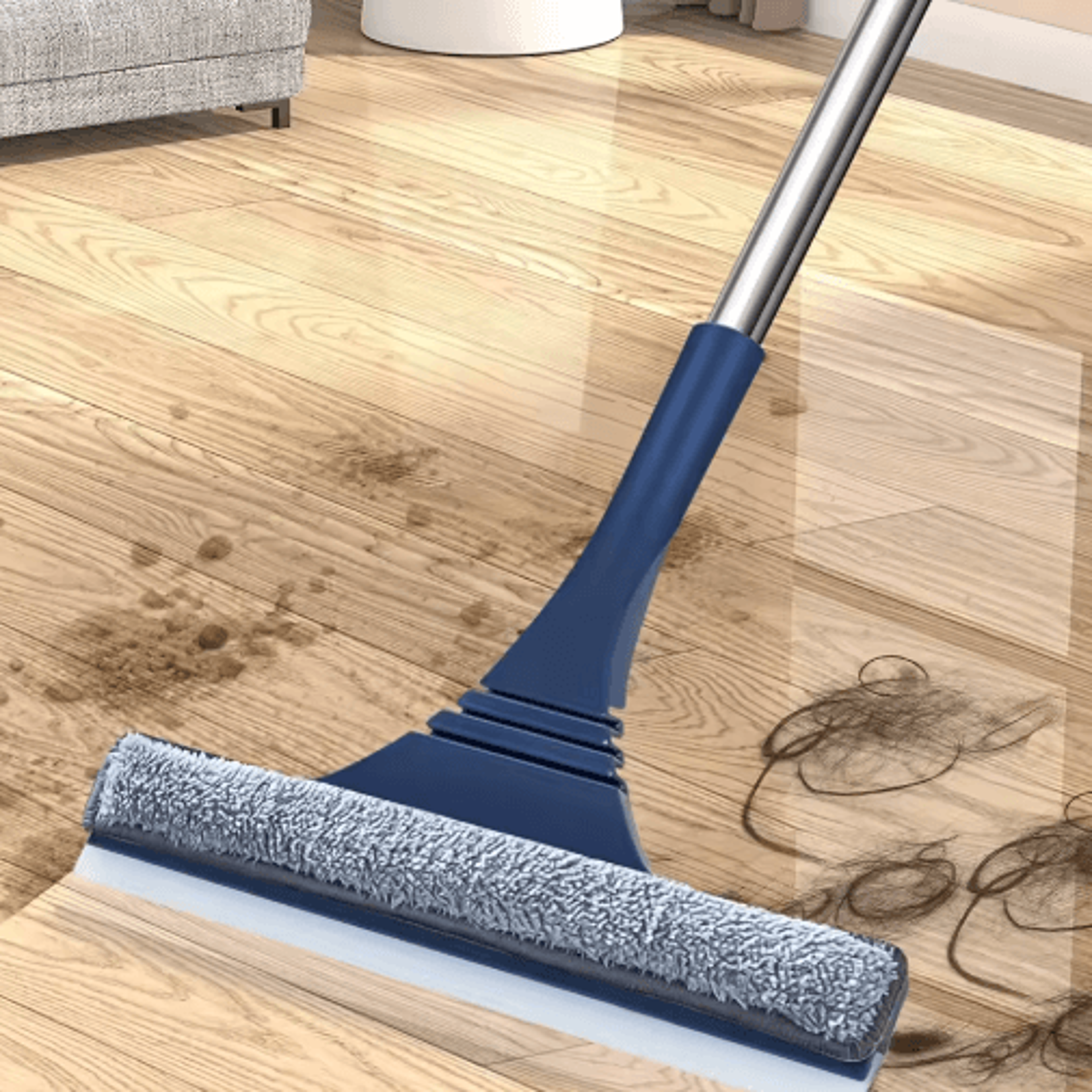 2in1 Window Mesh Screen Brush  DualSided Telescopic Window Mop  Squeegee 4