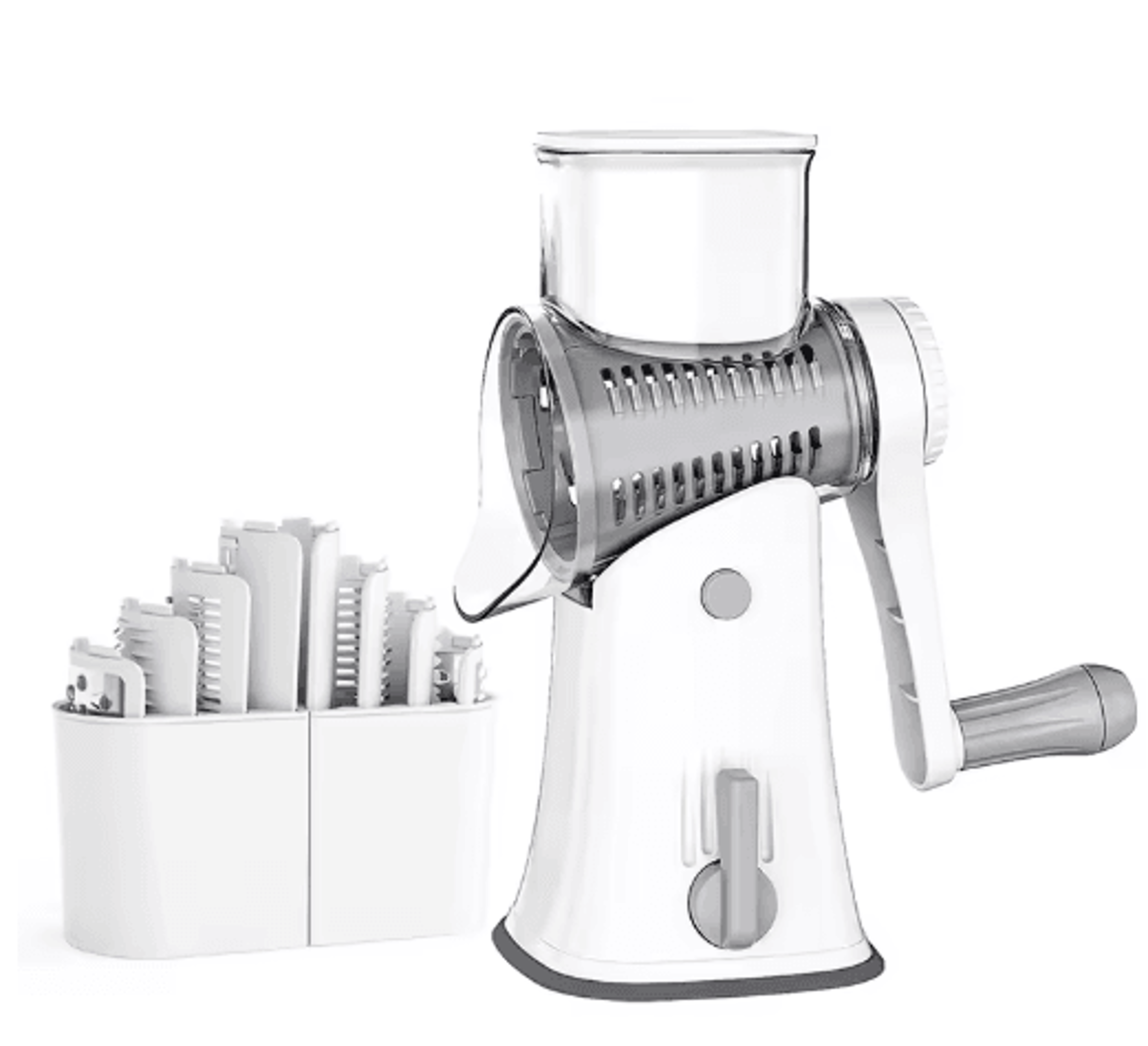 LMETJMA 5in1 Rotary Cheese Grater And Vegetable Mandoline Slicer JT247 3