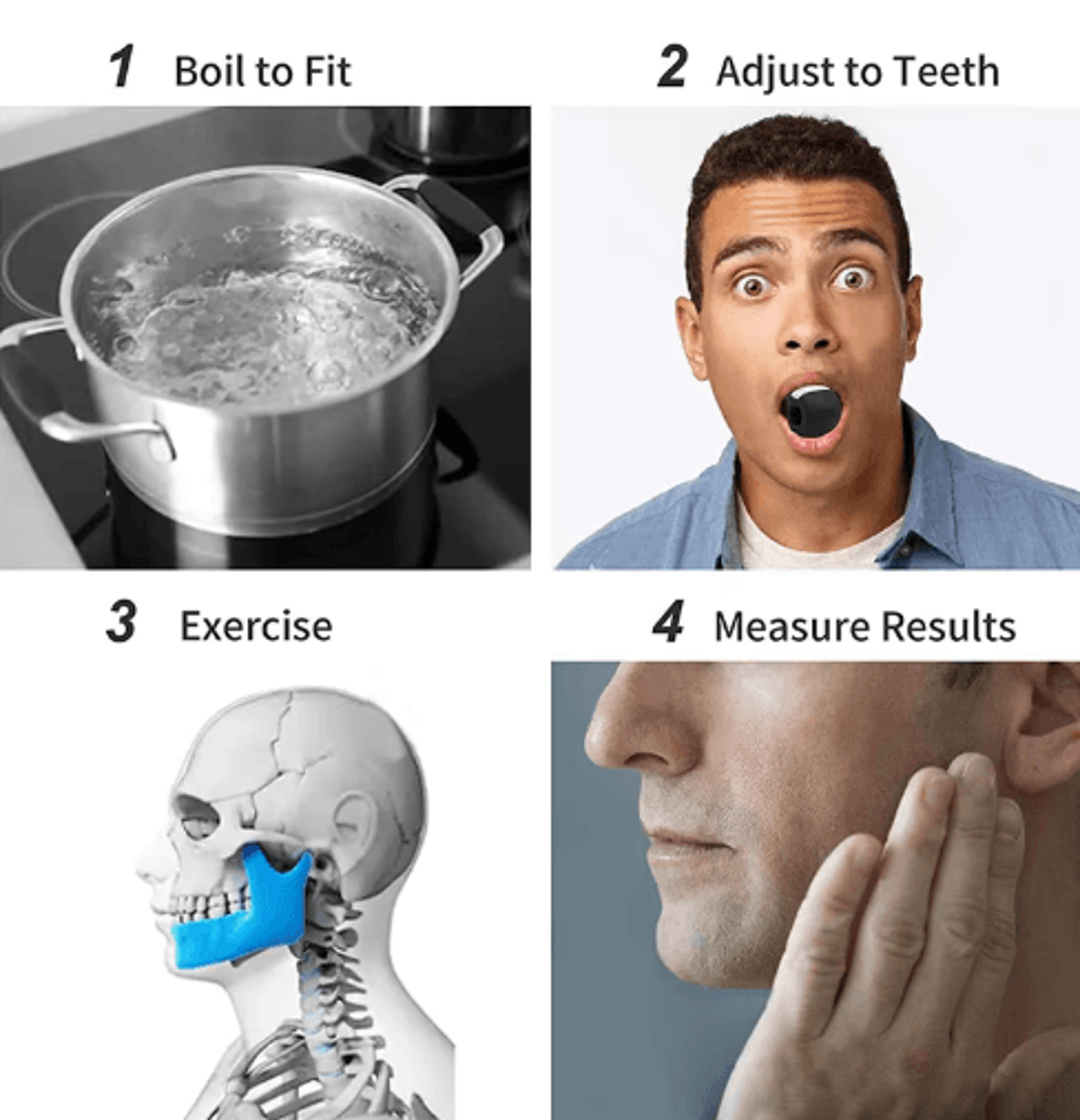 Silicone Jaw Exerciser Ball  Face Fitness Trainer For Jawline And Facial Muscle Toning 6