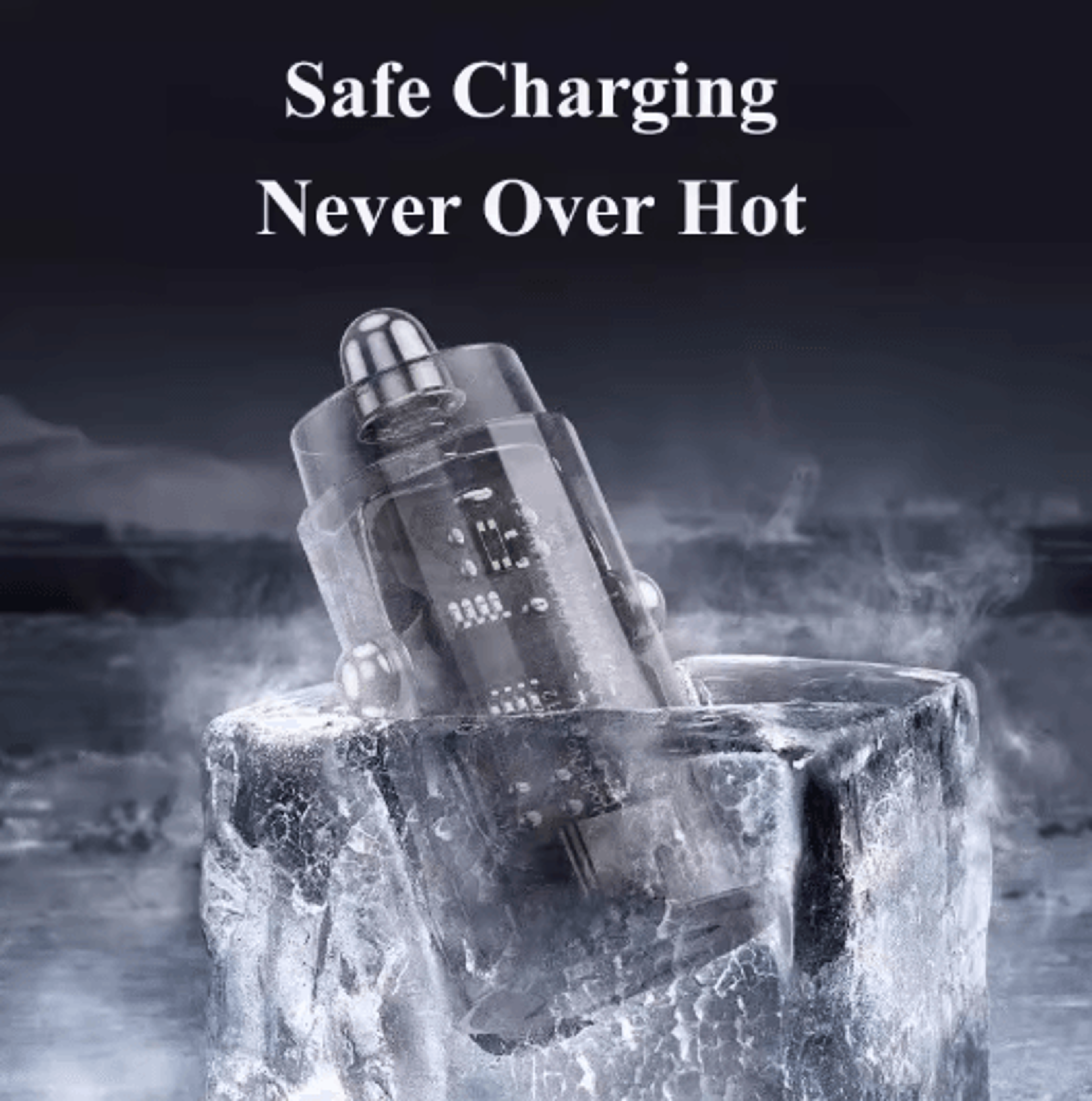 Transparent 30W PD USB C Car Charger Super Fast Type C Adapter 2