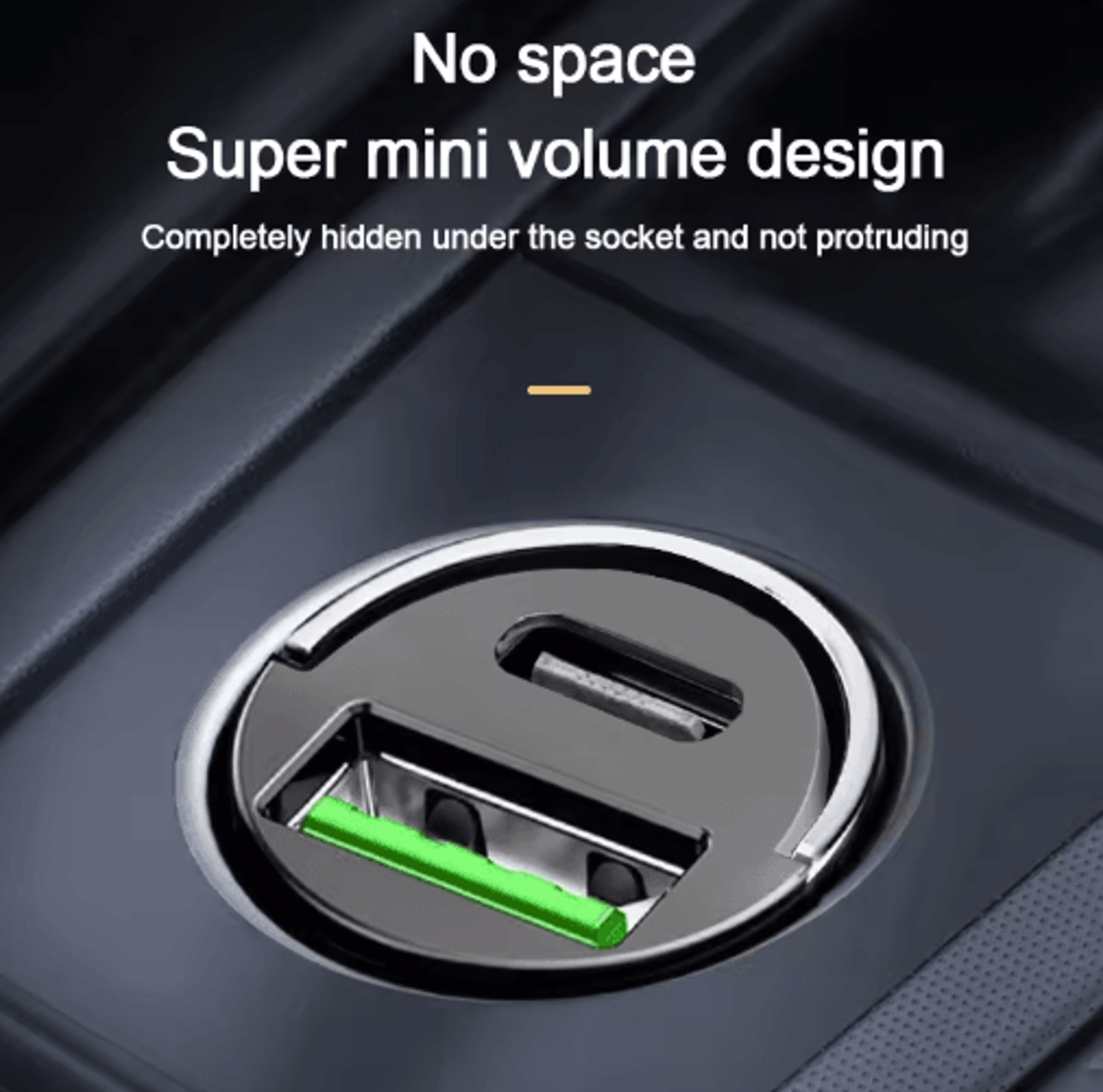 Mini 100W PD USBC Fast Car Charger With Pull Ring Design 3