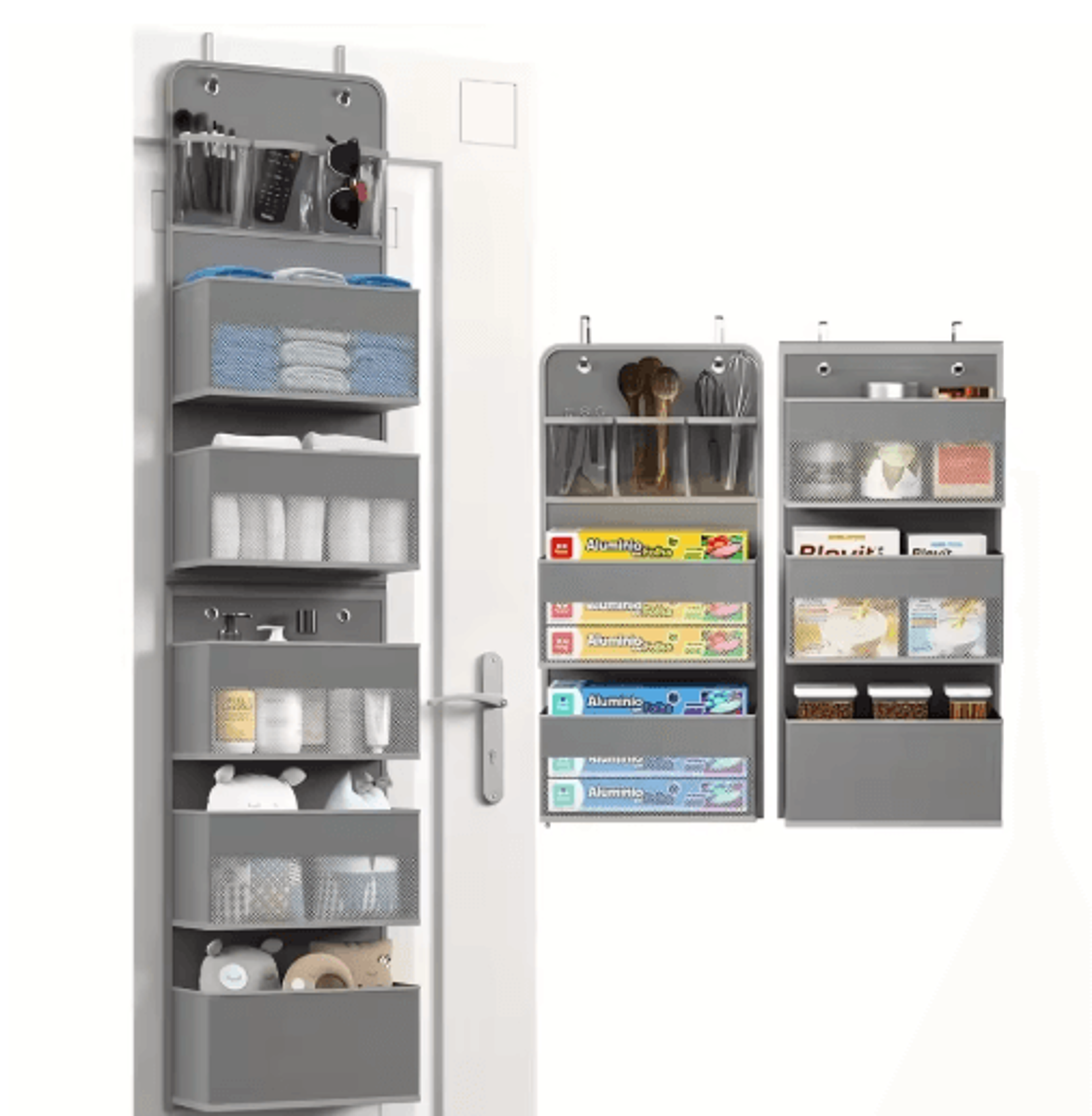 5 Shelf Over The Door Organizer Large Capacity Hanging Door Storage Organizer For Bedroom And Bathr 2