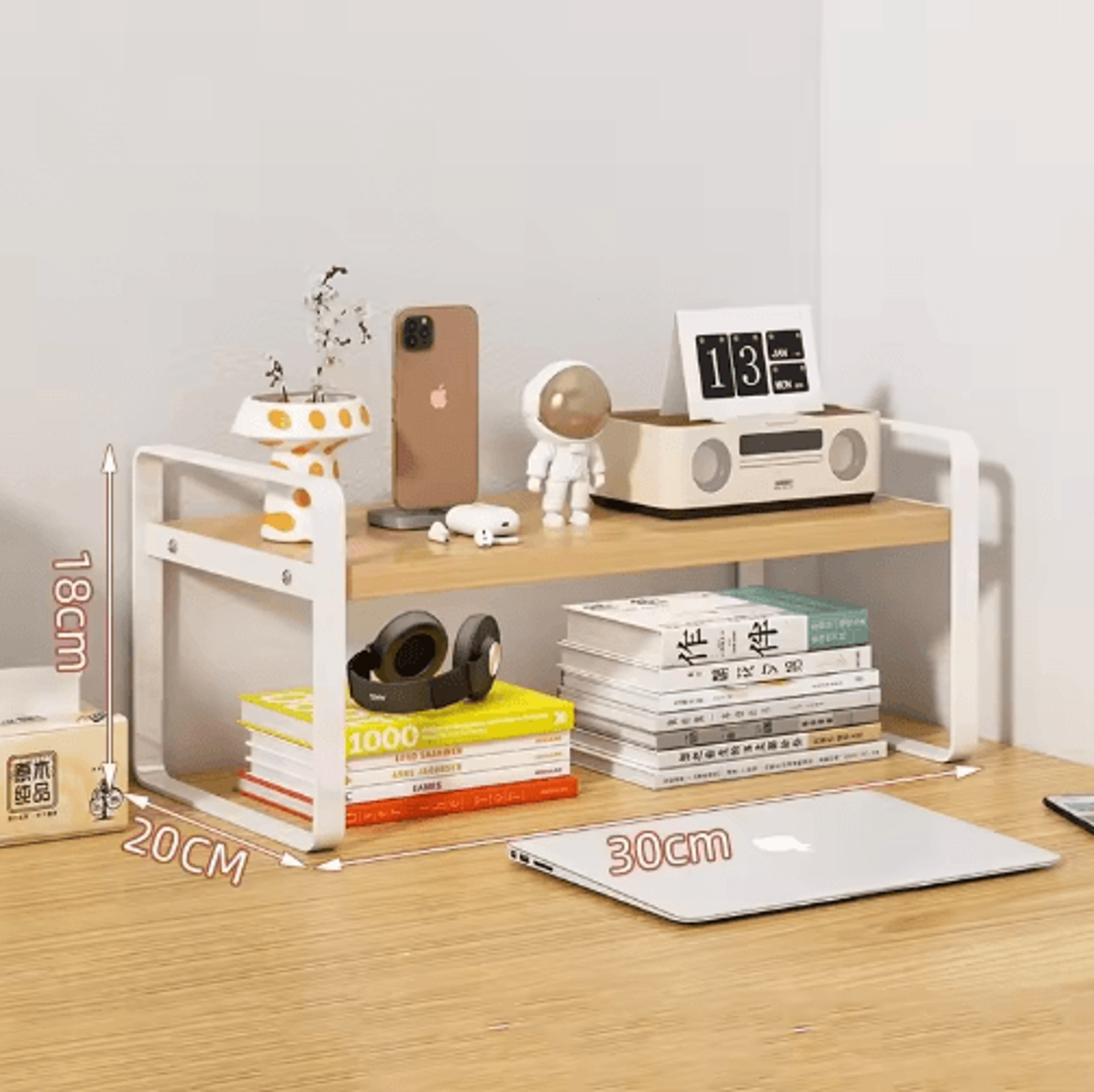 Modern Desktop Bookshelf Organizer  Student Document  Office Desk Storage Rack 2