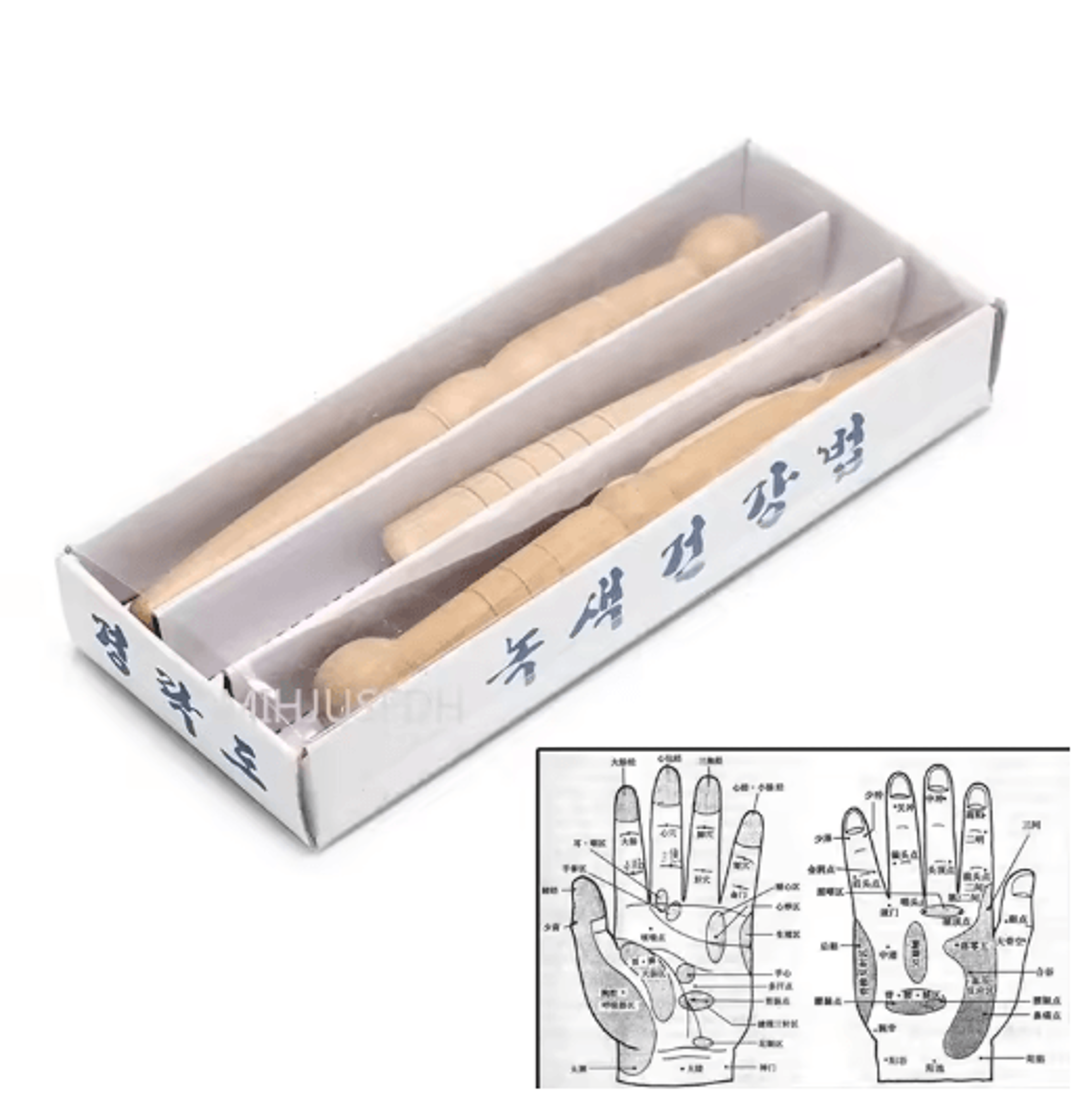Natural Wooden Foot And Body Massage Stick For Reflexology And Muscle Relief 3
