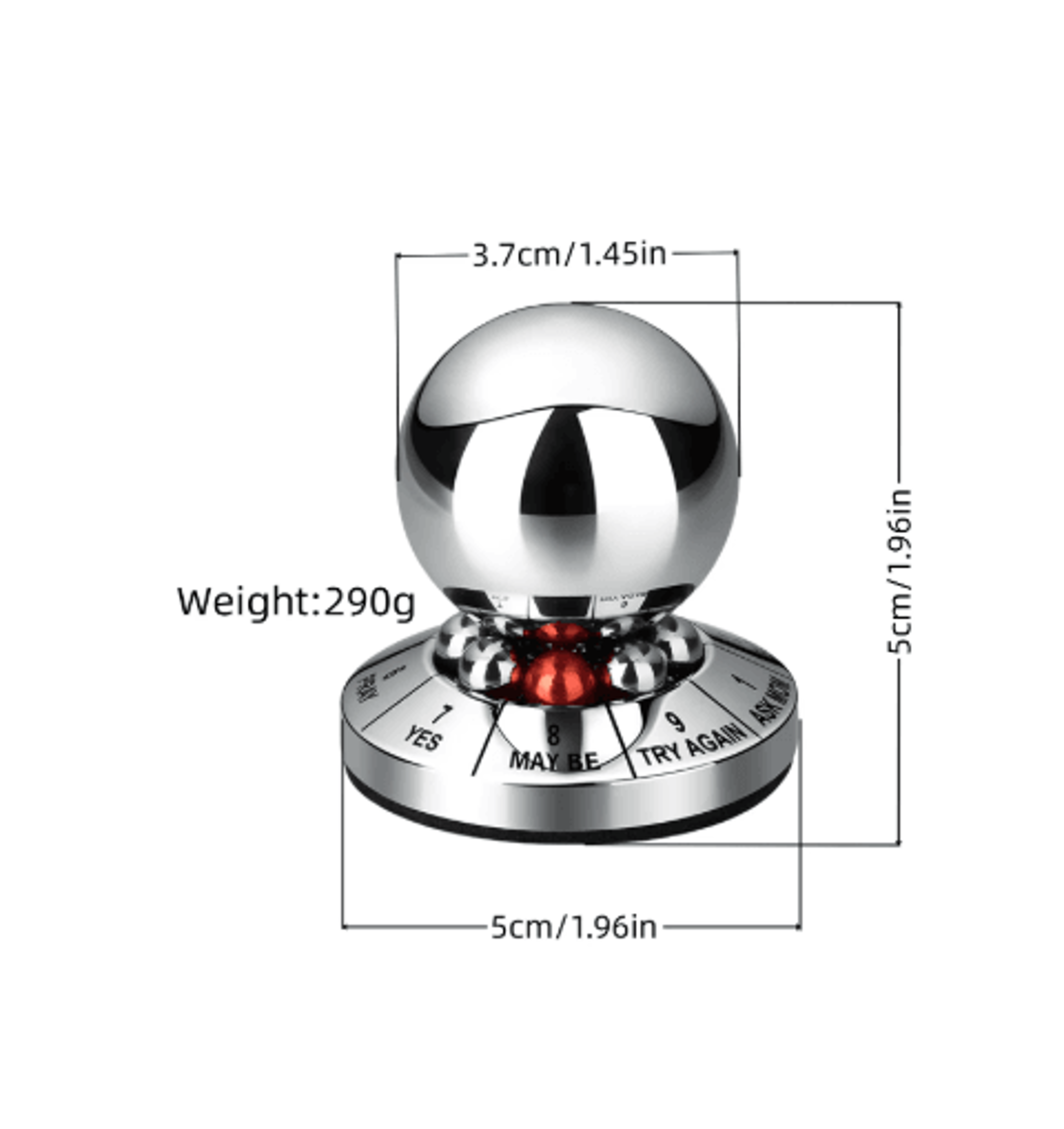 Prophecy Of Fate Decision Maker Ball Finger Rotator Stress Relief Desk Toy 2