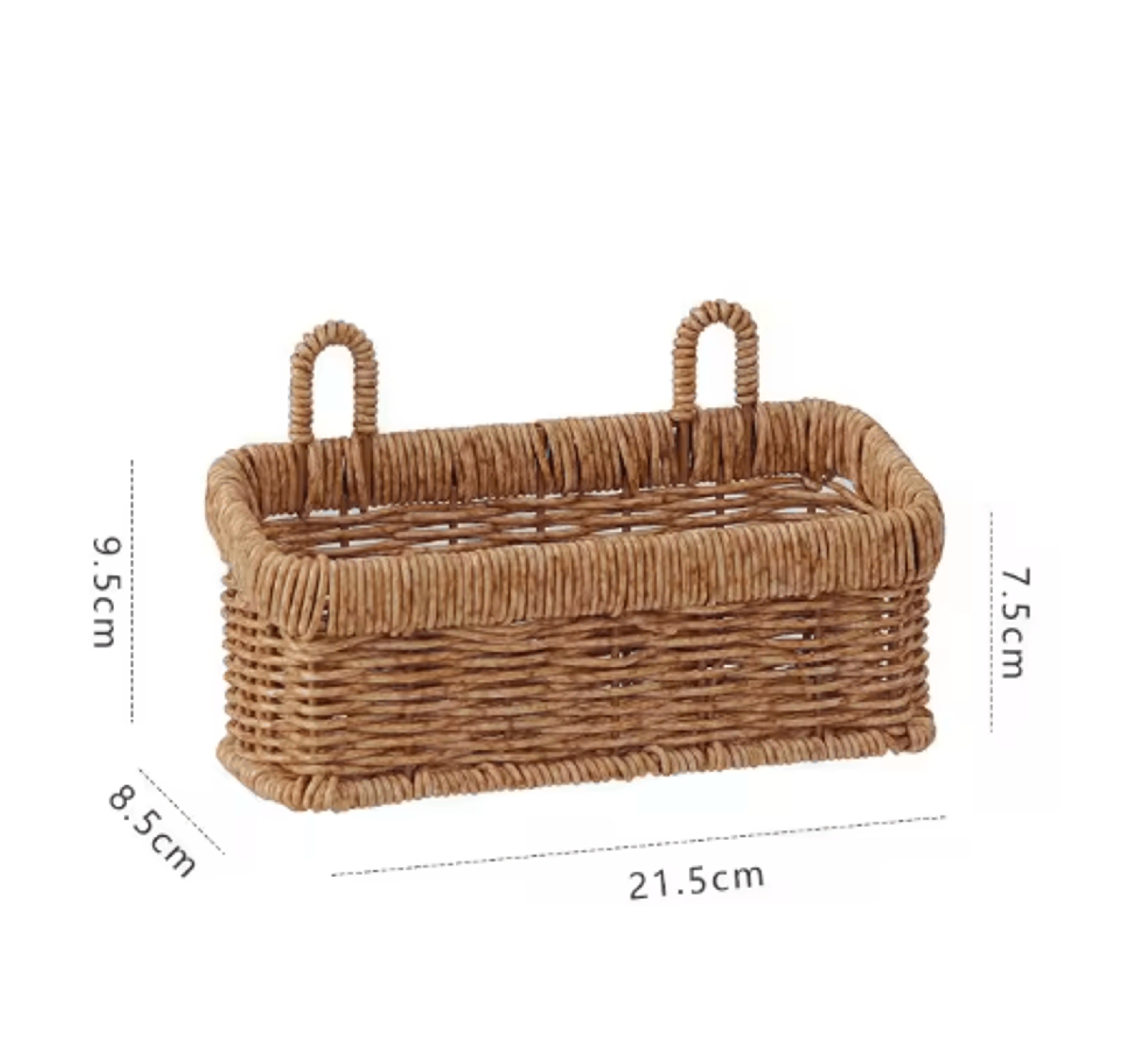 Wall Mounted Rattan Style Fruit And Vegetable Hanging Basket 4